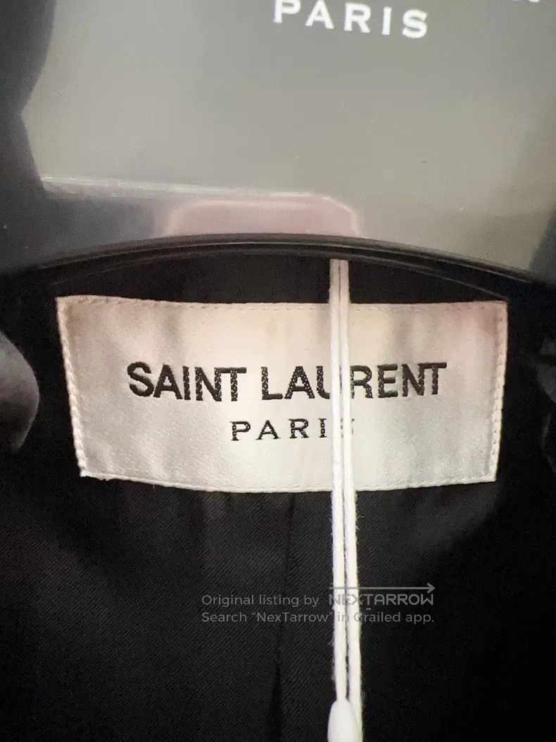 Saint Laurent Paris Saint Laurent Paris Black Long Jacket Size XS / US 0-2 / IT 36-38 - 3 Thumbnail