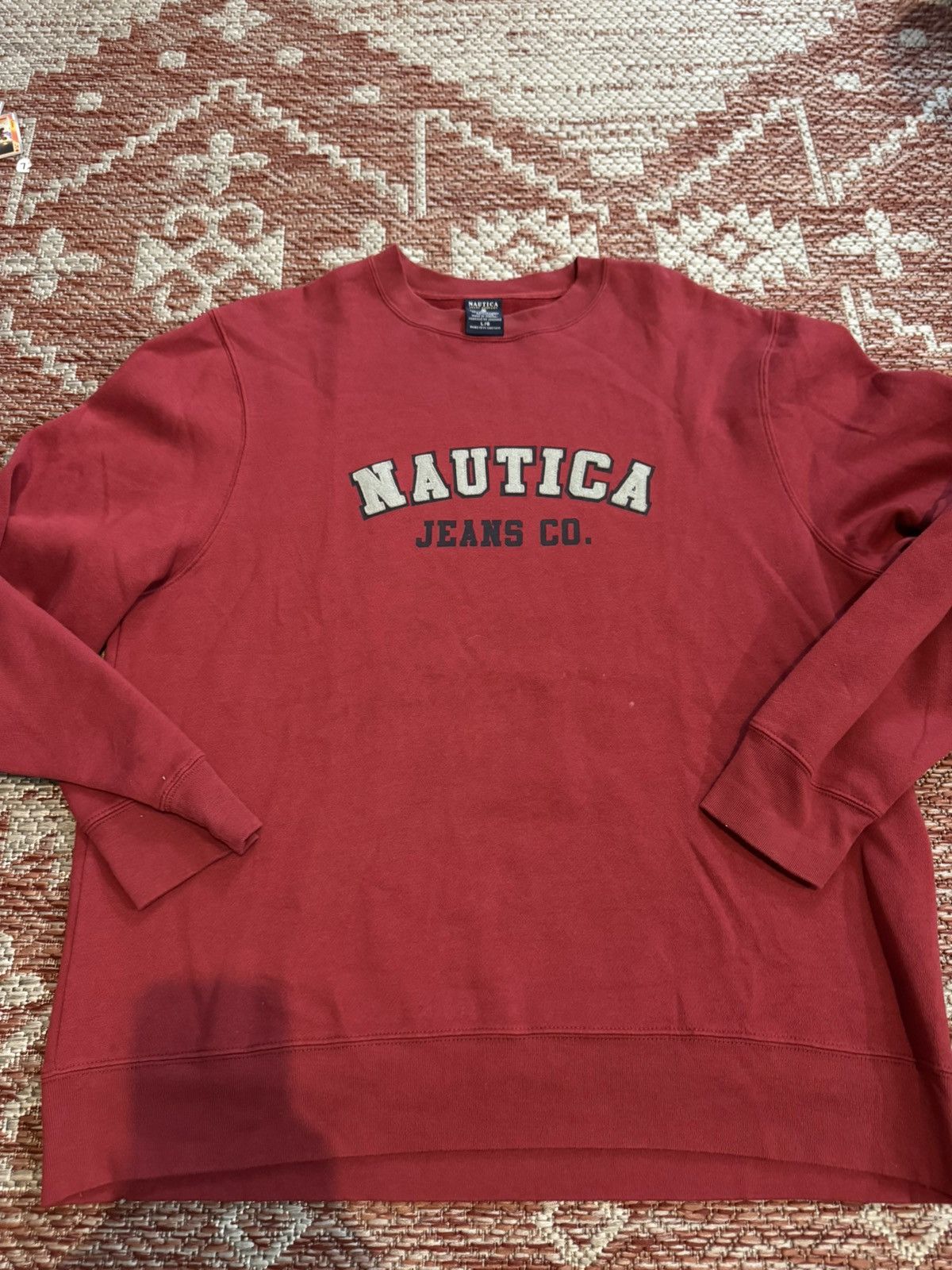 Nautica Nautica Vintage Crewneck Sweater Size Large Red 90s Size US L / EU 52-54 / 3 - 1 Thumbnail