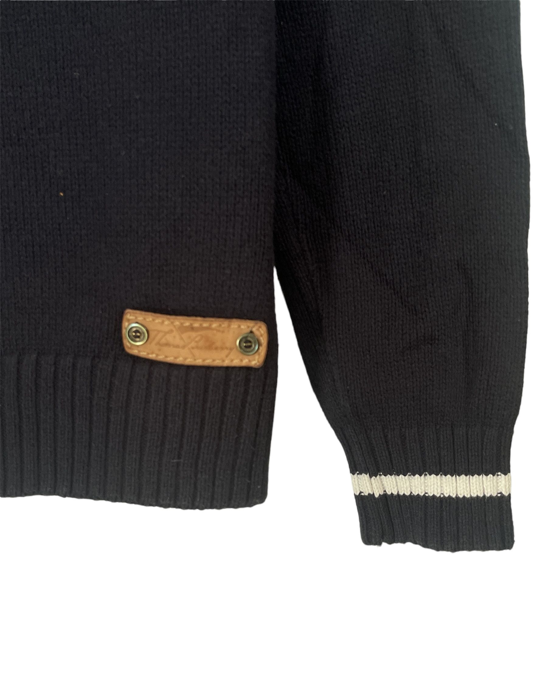 Burberry 🔥 vintage TB Burberry quarter zip heavy sweater size L Size US L / EU 52-54 / 3 - 3 Thumbnail