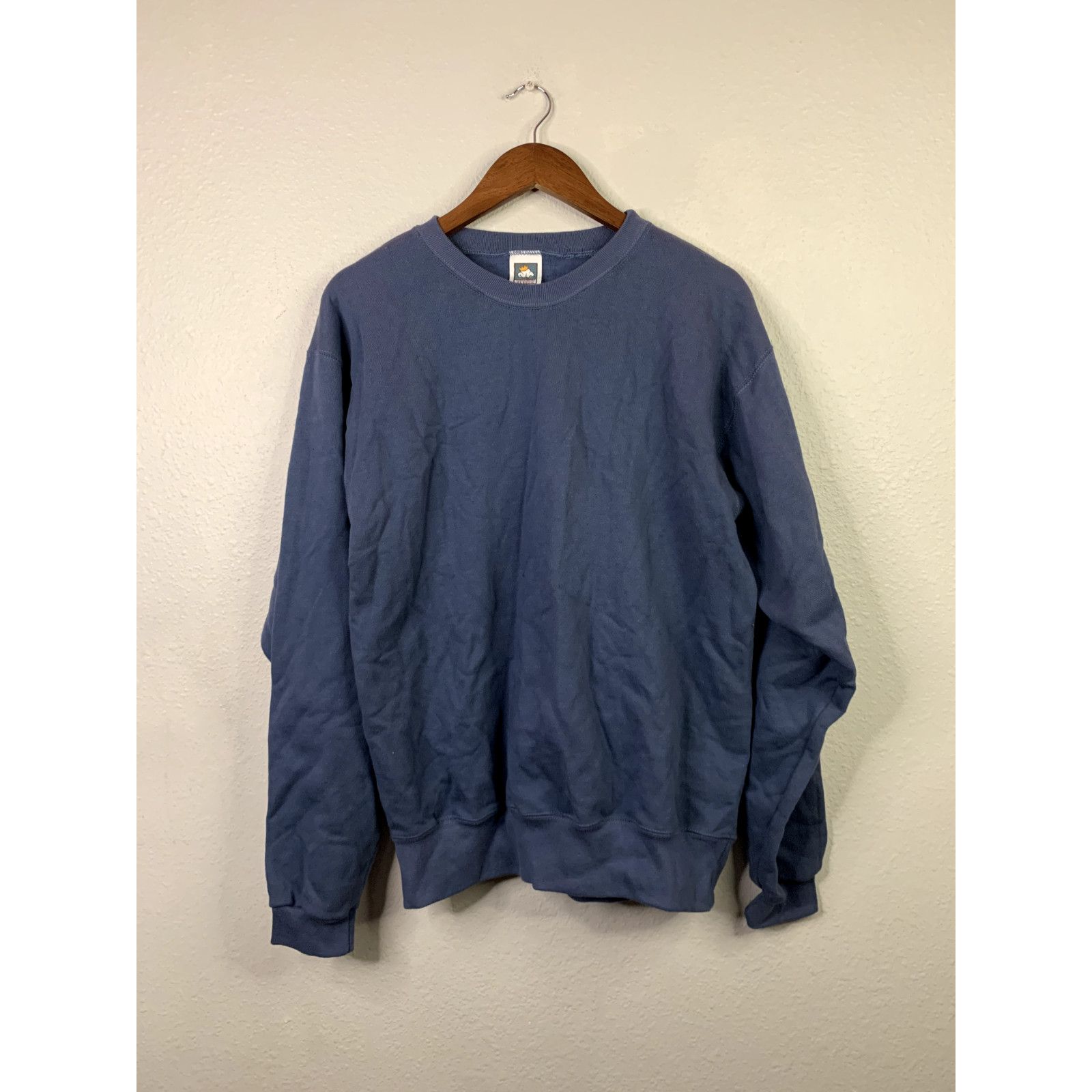 Anvil Vintage Dark Blue Blank Crewneck Medium Sweatshirt 90s VTG M Size US M / EU 48-50 / 2 - 1 Thumbnail
