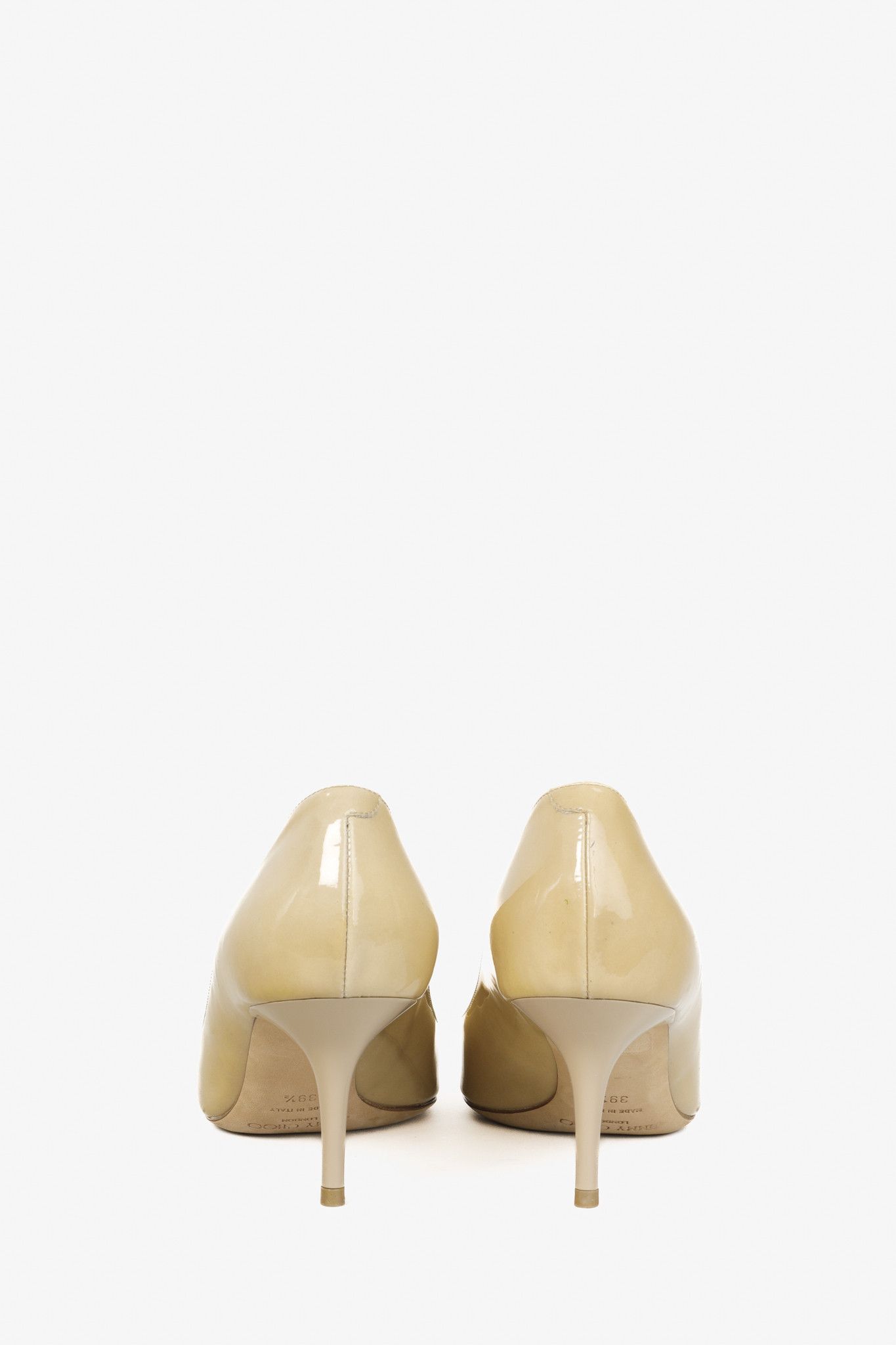 Jimmy Choo Jimmy Choo Nude Patent Pointed Toe Pumps Size US 9 / IT 39 - 3 Thumbnail
