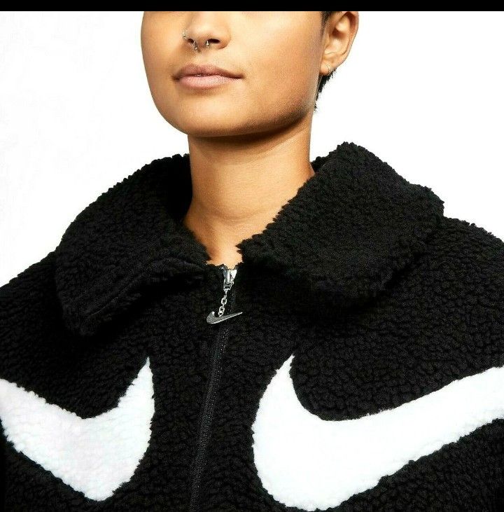 A.P.C. × Nike Nike Big Swoosh Sherpa Fleece Jacket Size US M / EU 48-50 / 2 - 1 Thumbnail