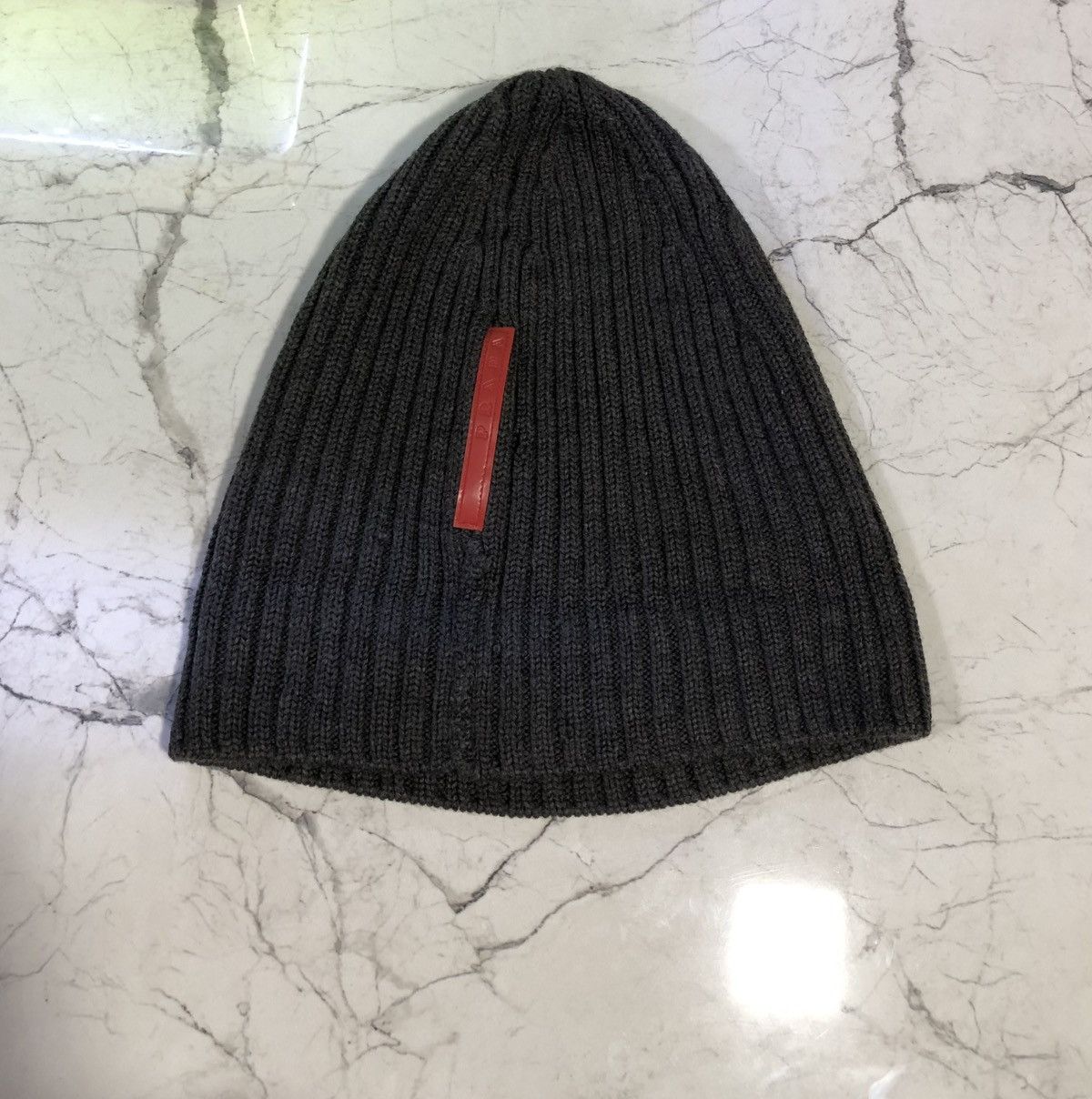 Prada Prada Wool Red Tab Beanie Size ONE SIZE - 1 Thumbnail