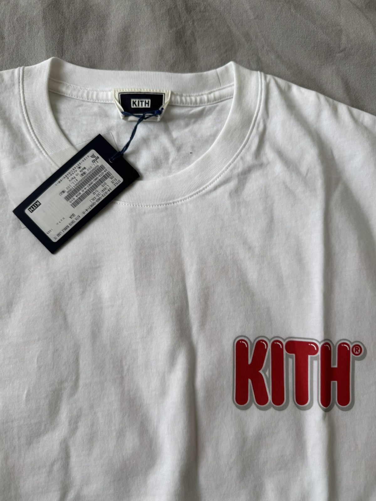 Kith 🧸🧸KITH TOKYO BUBBLE LOGO TEE TSHIRT WHITE SIZE L LARGE Size US L / EU 52-54 / 3 - 2 Thumbnail