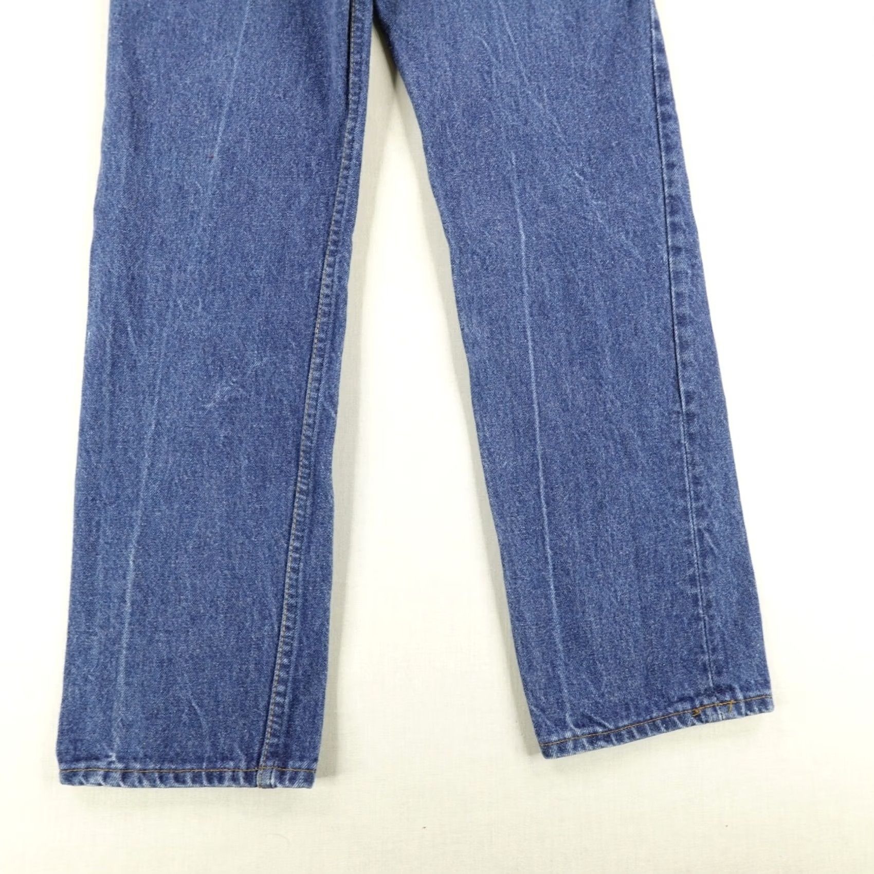 Levi's VINTAGE Levi's 301 Jeans Womens 25x30 Blue Denim Button Fly Straight Leg USA 80s Size 42" / US 20 - 6 Thumbnail