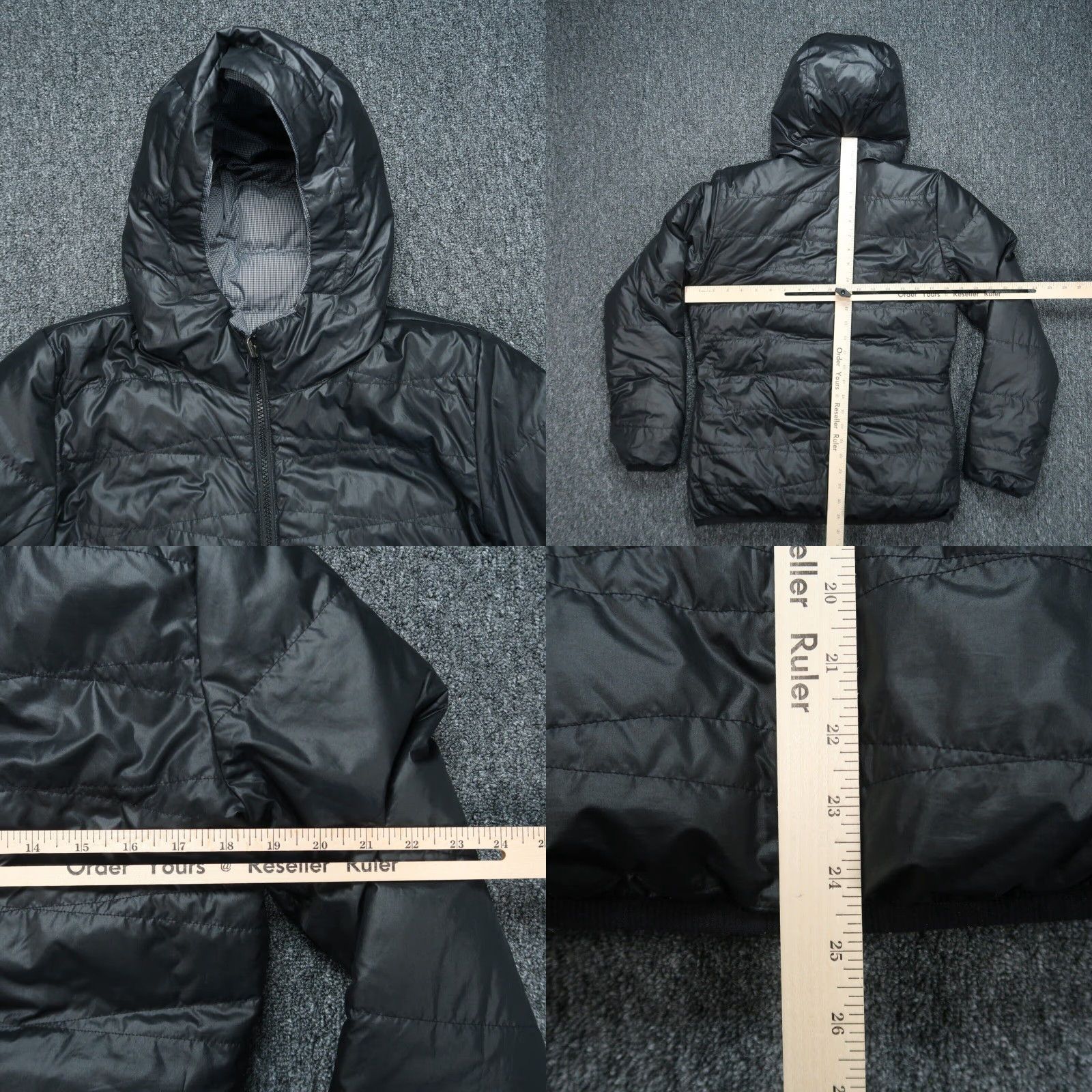 Nike Nike Jacket Womens Medium Gray Black Alliance Reversible Down Full Zip Pockets Size M / US 6-8 / IT 42-44 - 8 Thumbnail