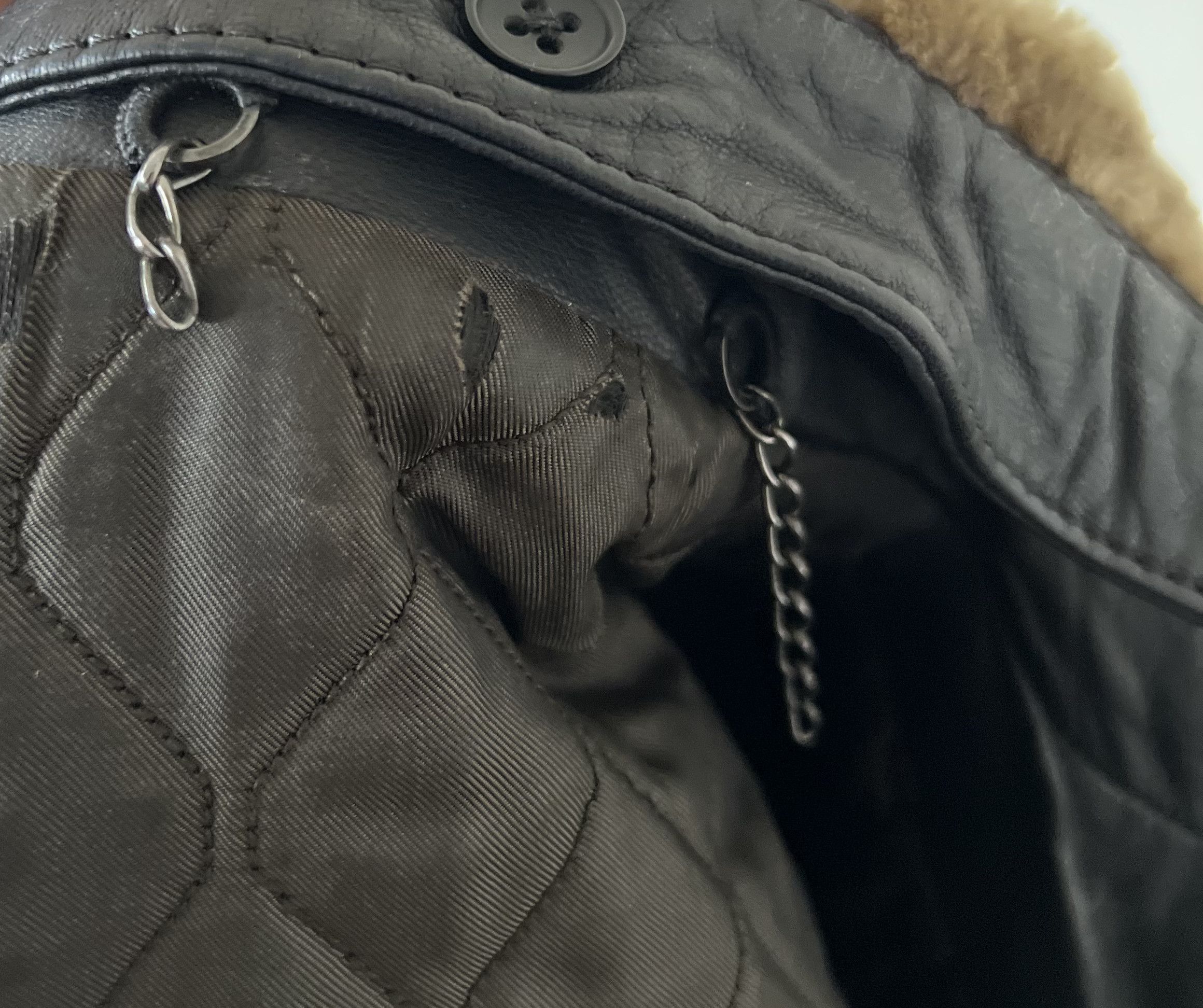 Balenciaga BALENCIAGA LEATHER JACKET WITH REMOVABLE SHEARING COLLAR Size US S / EU 44-46 / 1 - 5 Thumbnail