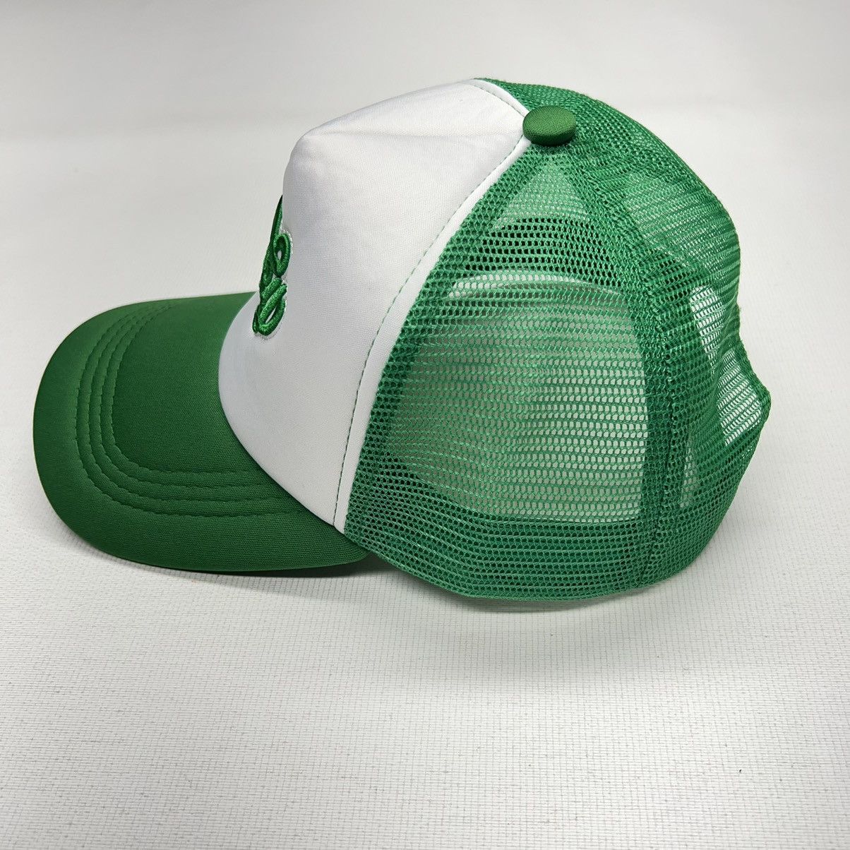 Vintage Lucky Hat Green Snapback Trucker Embroidered Adjustable Mesh Size ONE SIZE - 6 Thumbnail