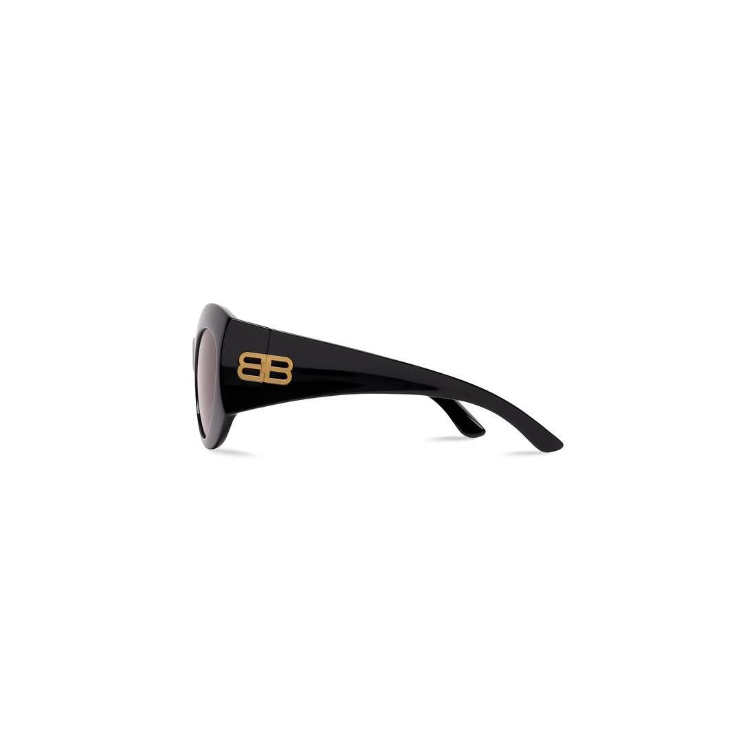 Balenciaga o1la1rc1a0725 Size: OS / Hourglass Round Sunglasses in Black Size ONE SIZE - 3 Thumbnail