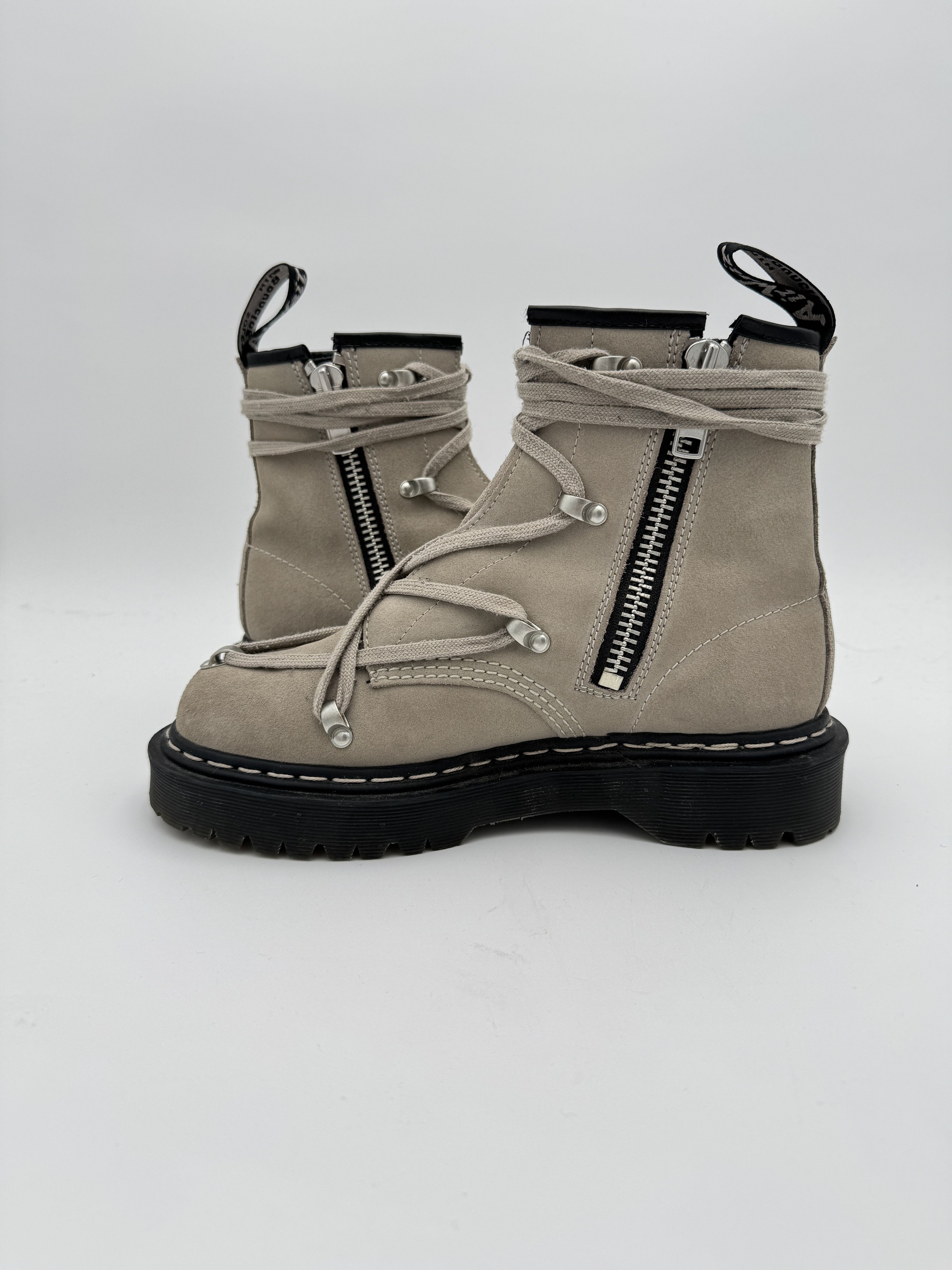 Dr. Martens × Rick Owens Rick Owens 1460 Bex Suede Lace Up Boot Taupe Size US 7.5 / EU 40-41 - 5 Thumbnail