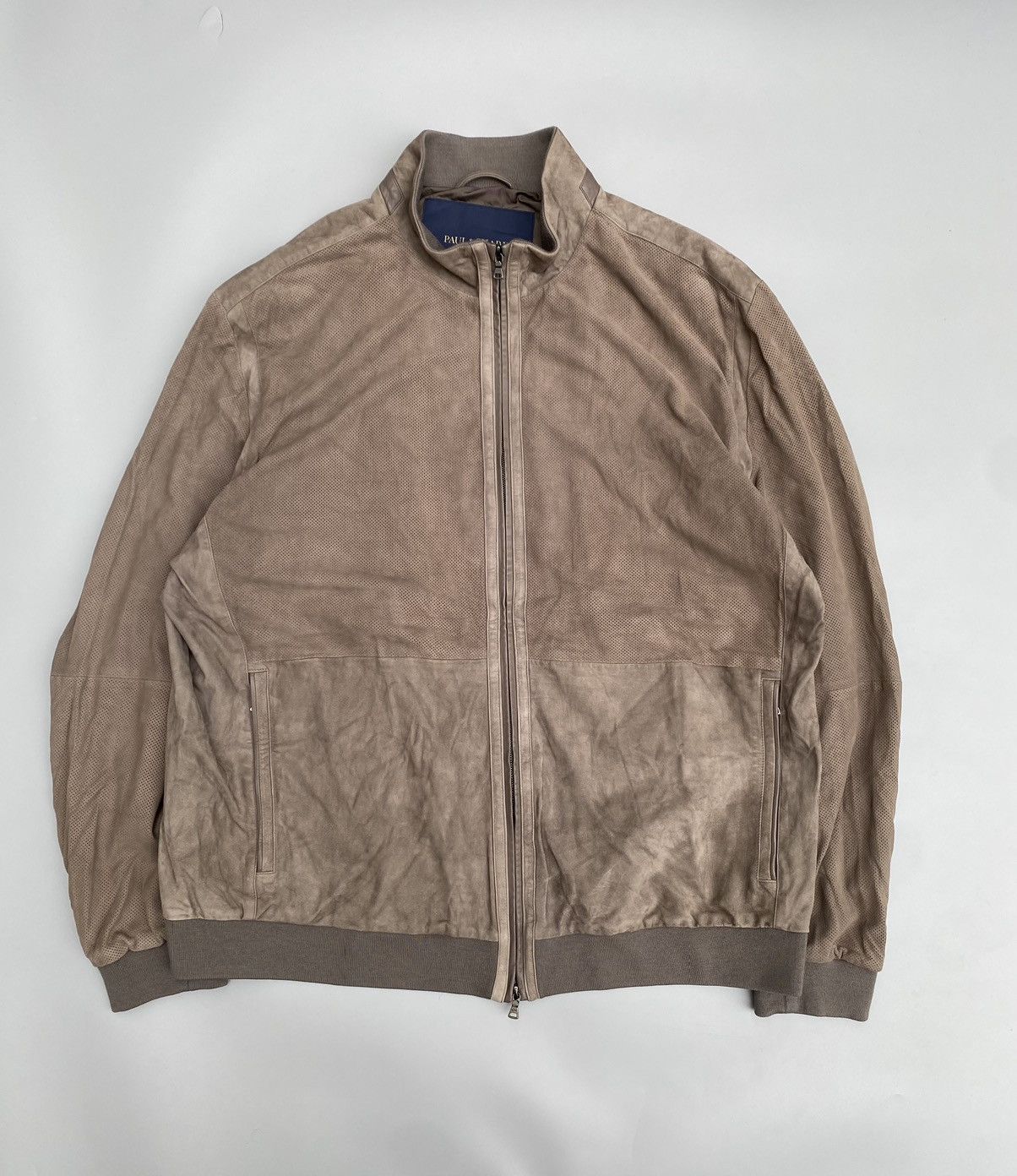 Paul Shark- Aqua Leather Jacket