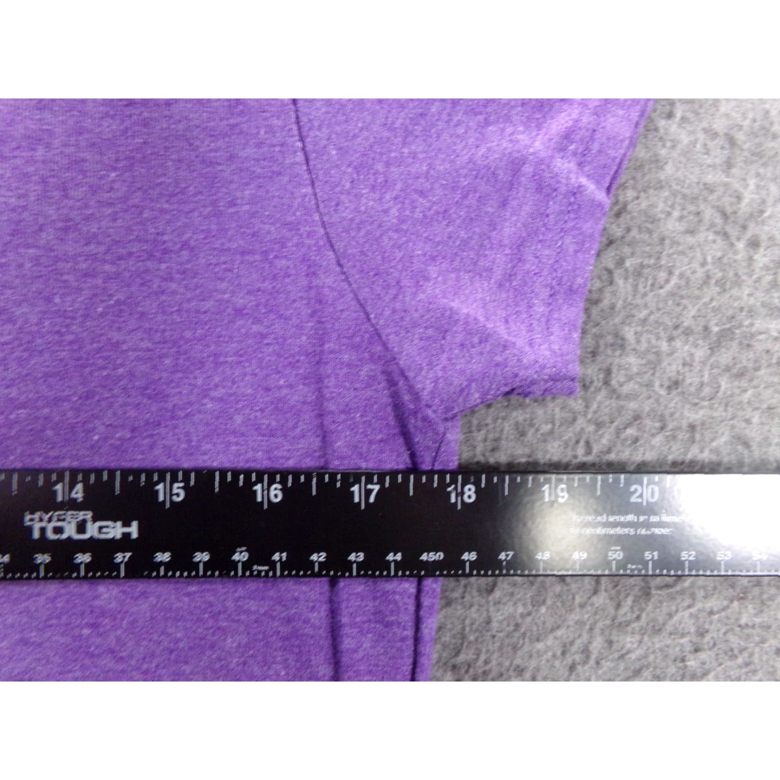 Gildan Gildan V-Neck T-Shirt Women Medium Purple Solid Casual Basic 90s Workwear Mens Size M / US 6-8 / IT 42-44 - 3 Thumbnail