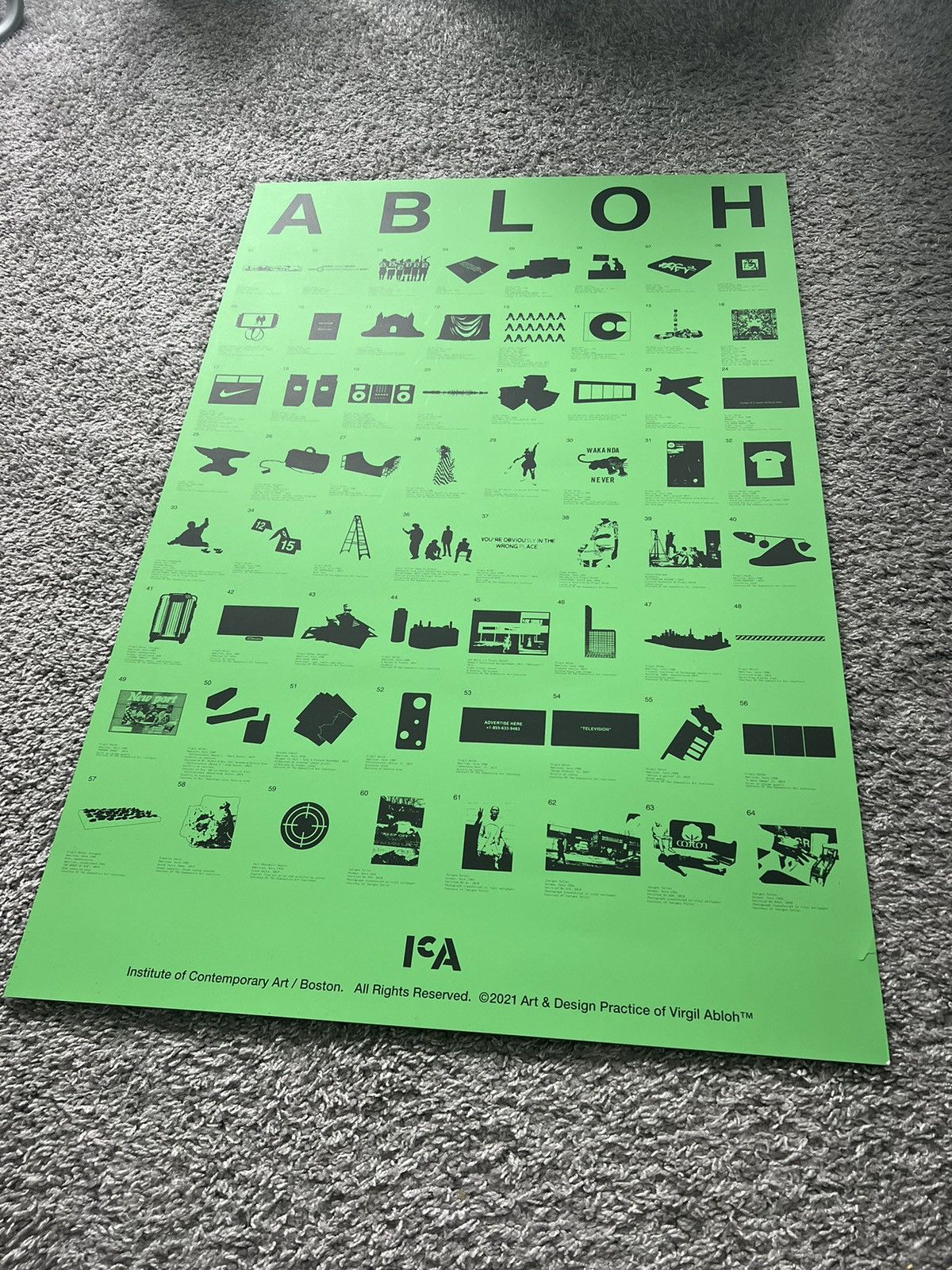 Virgil Abloh Virgil Abloh ICA Boston Figures of Speech 24 x 36