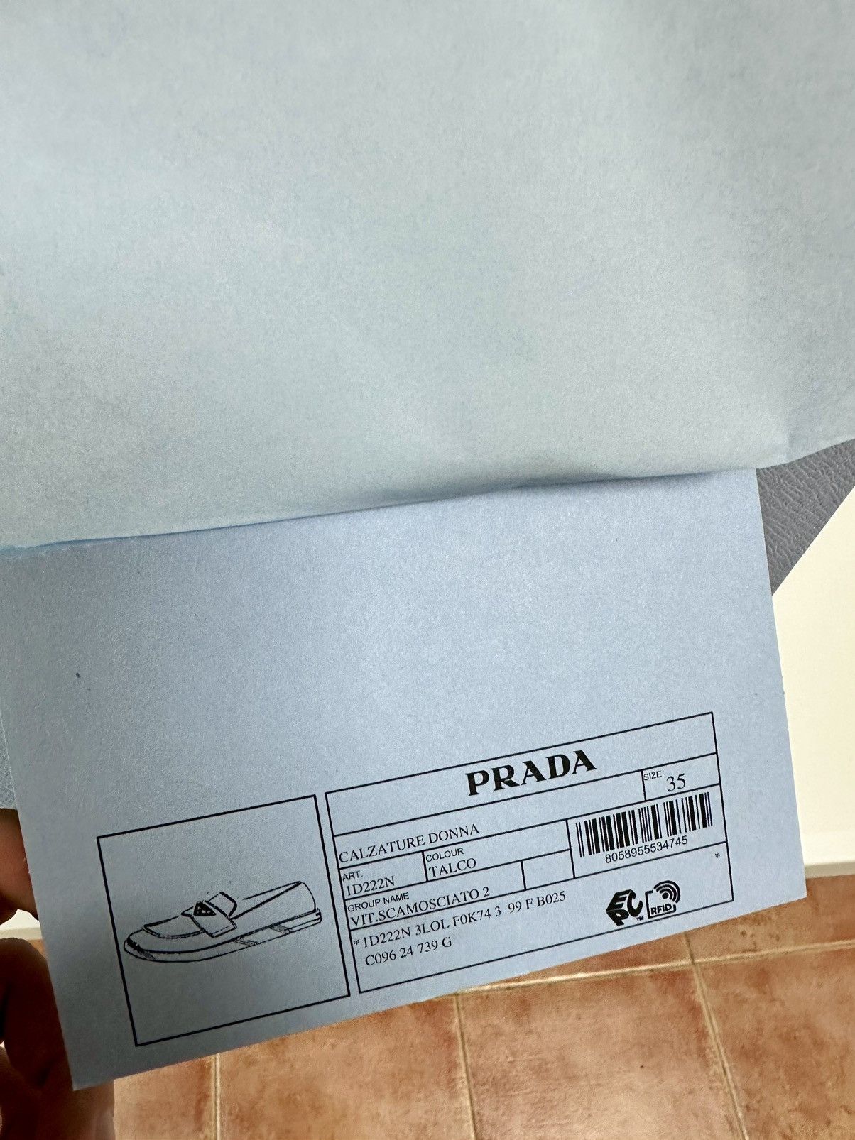 Prada Prada Triangle Logo Suede Loafers Beige - 35 Size US 5 / IT 35 - 10 Thumbnail