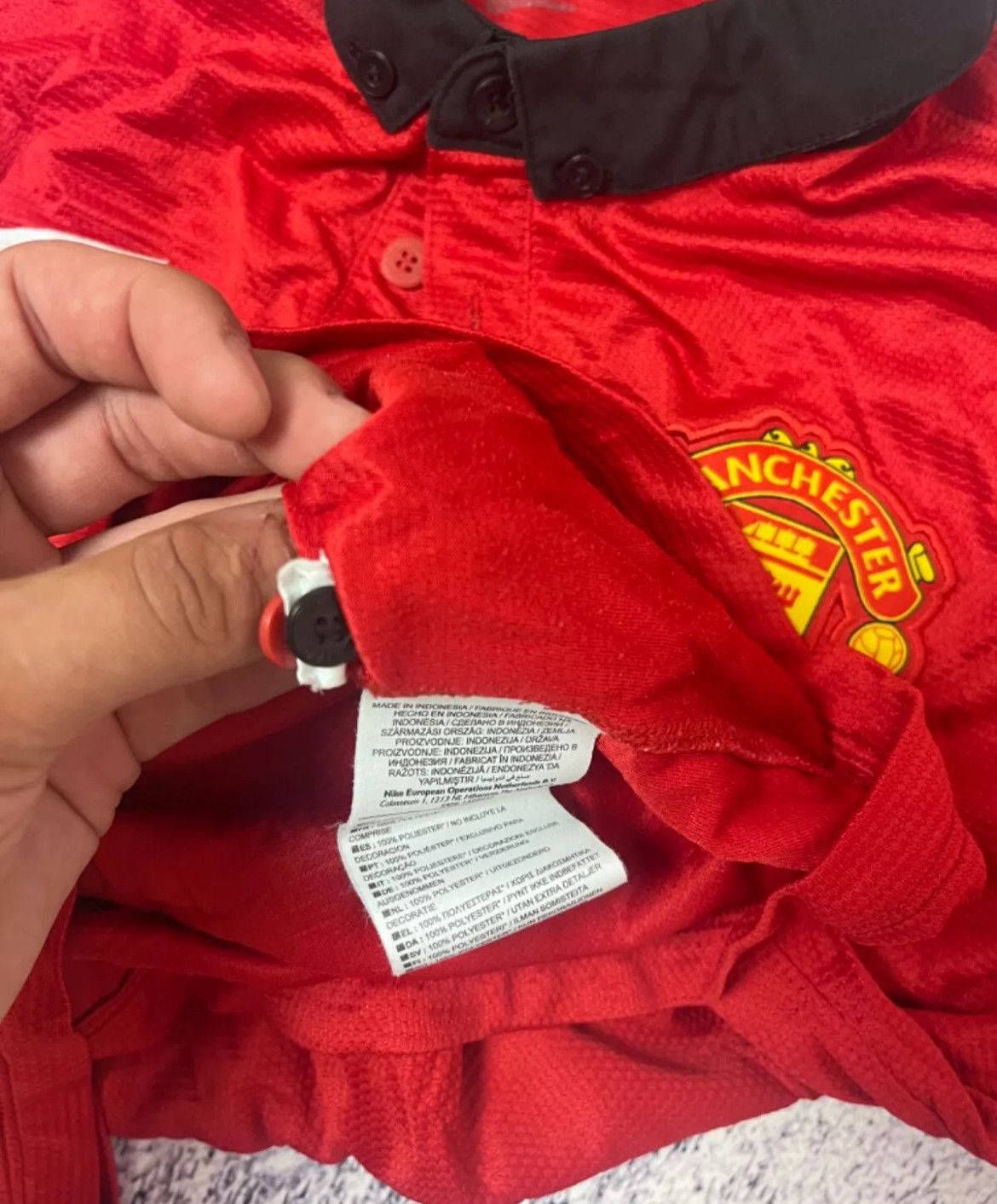 Other VINTAGE SOCCER JERSEYS NIKE MANCHESTER UNITED POLO SIZE S Size US S / EU 44-46 / 1 - 12 Thumbnail