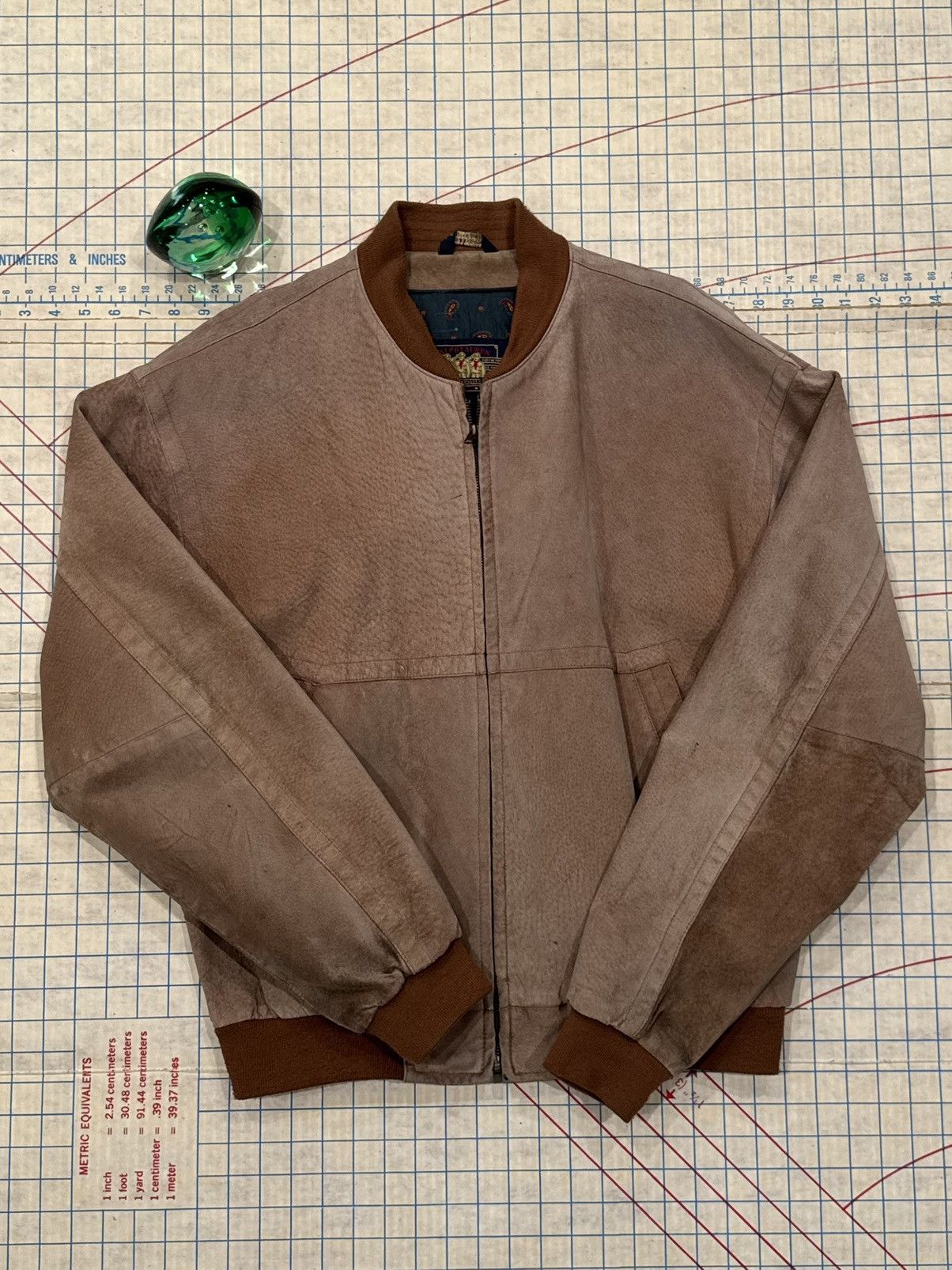 Chaps Ralph Lauren Vintage Chaps Ralph Lauren Suede Leather Bomber Jacket Mediu Size US M / EU 48-50 / 2 - 4 Thumbnail