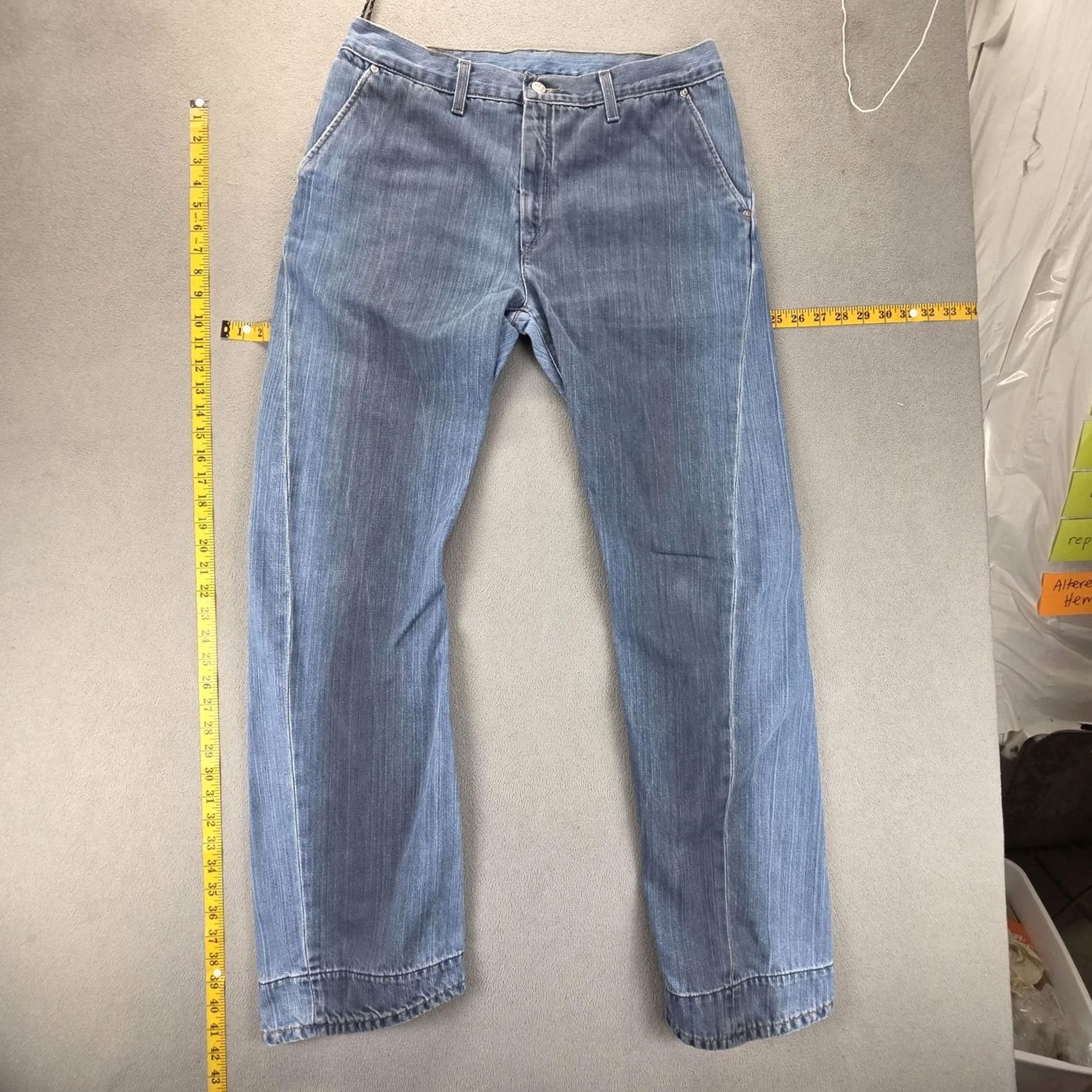 Levi's Vintage Levi'S Engineered Jeans Mens Blue Regular Straight Twisted Fits 32x32 Size US 32 / EU 48 - 2 Thumbnail