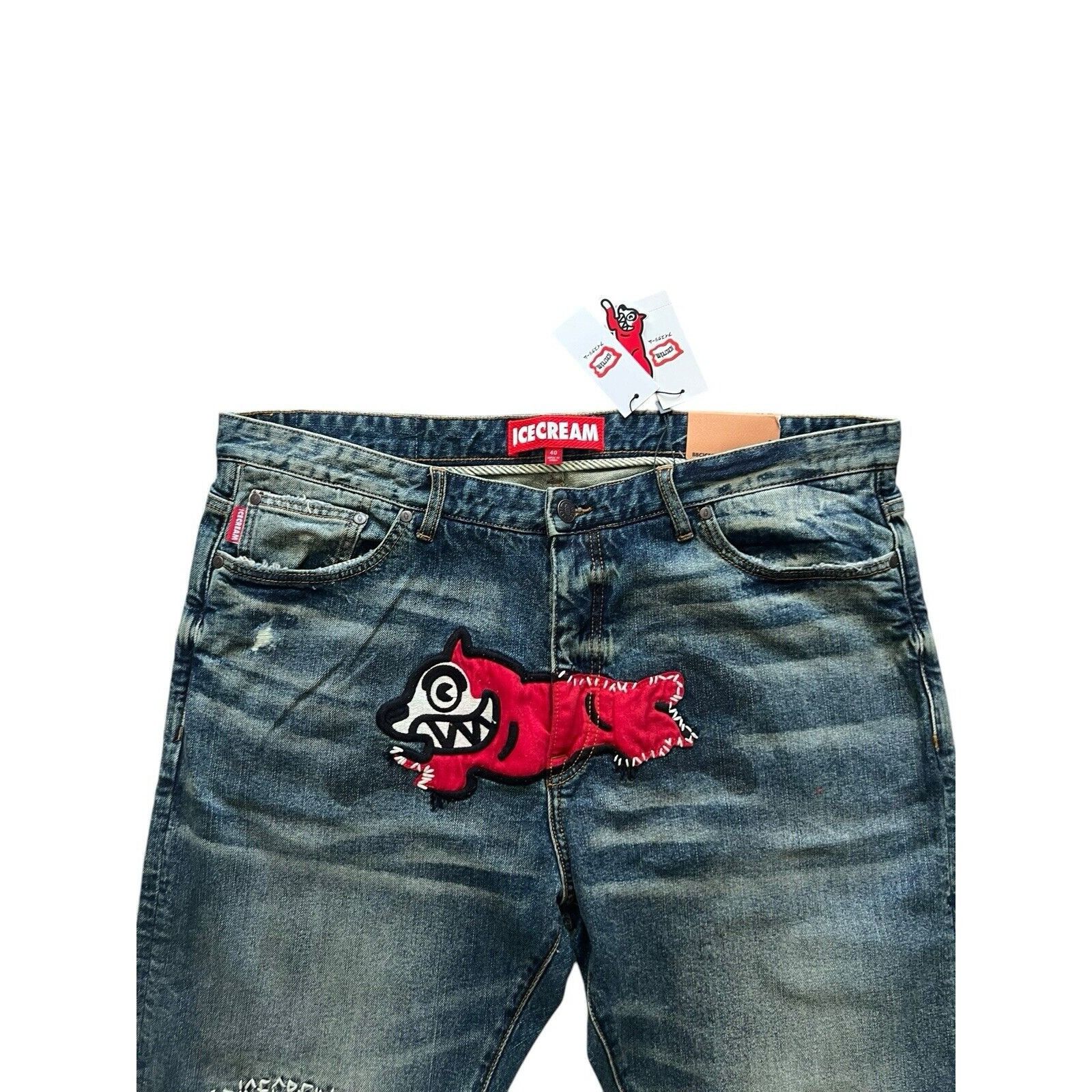 Billionaire Boys Club × Icecream ICECREAM Billionaire Boys Club Mens Jeans Blue Size 40/32 Size US 40 / EU 56 - 2 Thumbnail