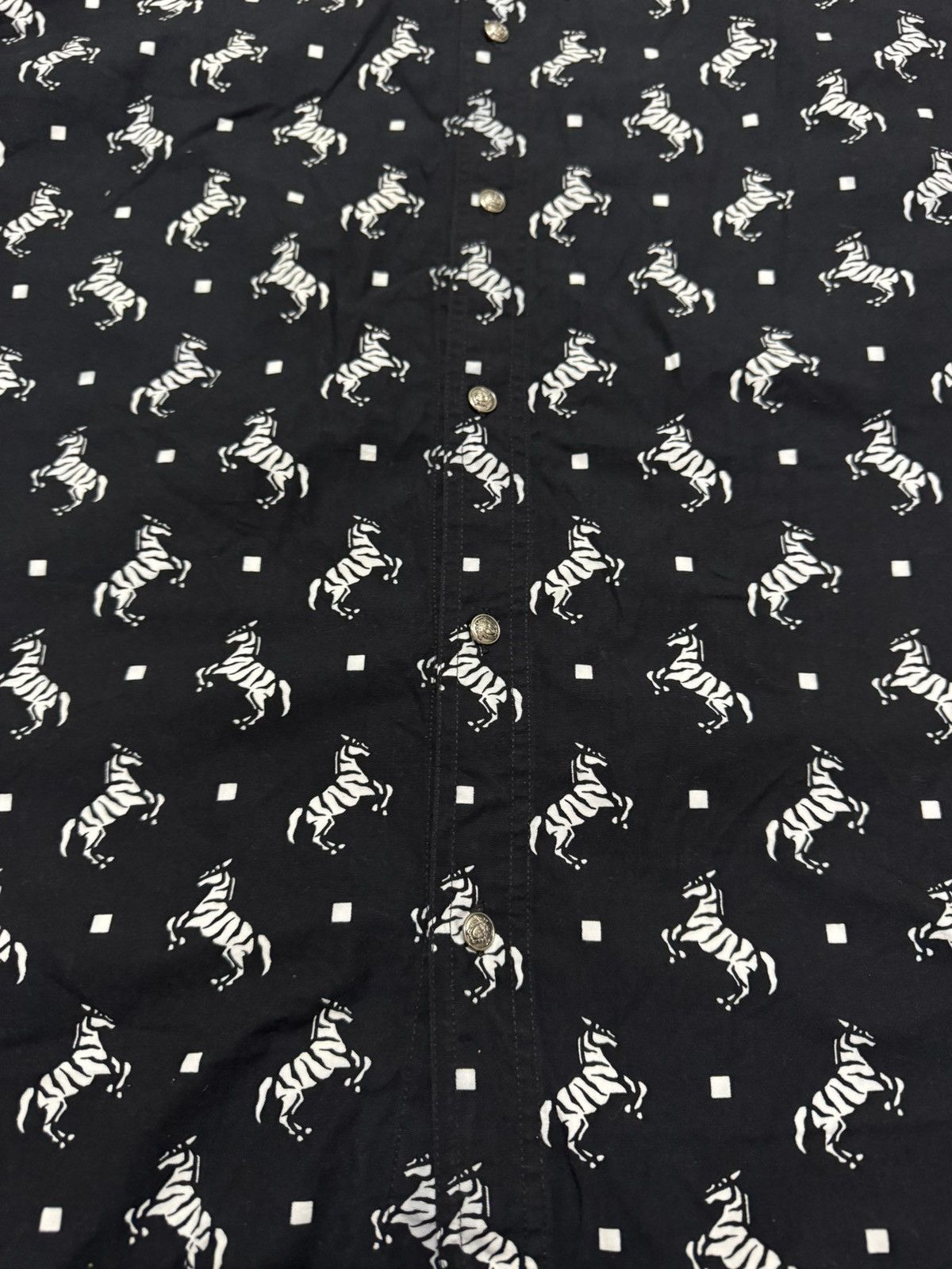 Versace vintage Versace Jeans Couture zebra monogram button-up shirt Size US M / EU 48-50 / 2 - 9 Thumbnail