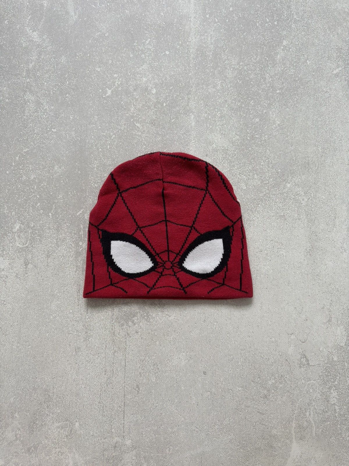 Marvel Comics Spider Man Y2K Marvel Big Logo Eye Beanie Hats One Size Size ONE SIZE - 1 Thumbnail