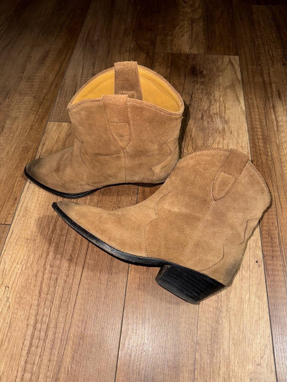 Isabel Marant Isabel Marant Dewina Suede Western Boots Camel 38 Size US 8 / IT 38 - 5 Thumbnail