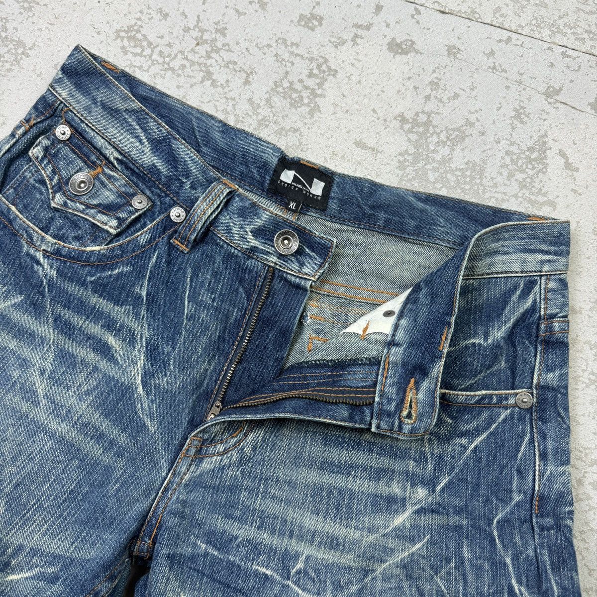 If Six Was Nine Twist Leg - 2000s Nylaus Flared Madness Jeans Size US 32 / EU 48 - 9 Thumbnail