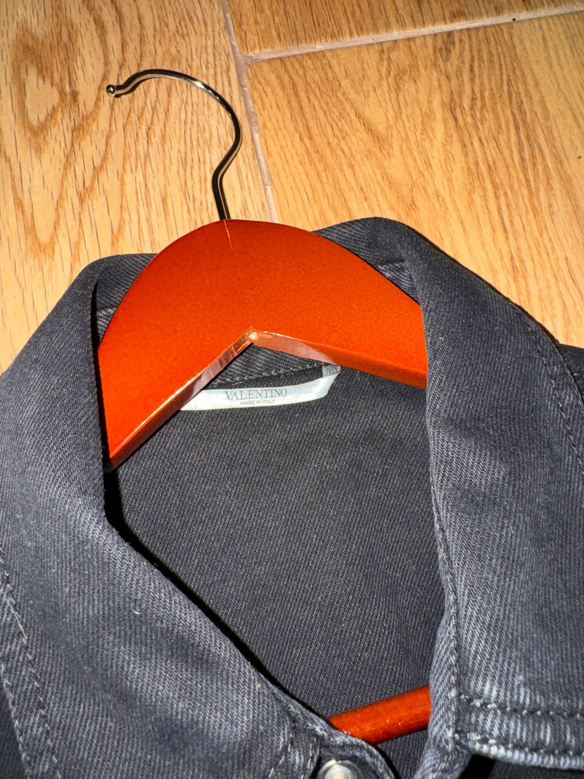 Valentino Valentino Garavani Denim Shirt VLTN Size US M / EU 48-50 / 2 - 4 Thumbnail