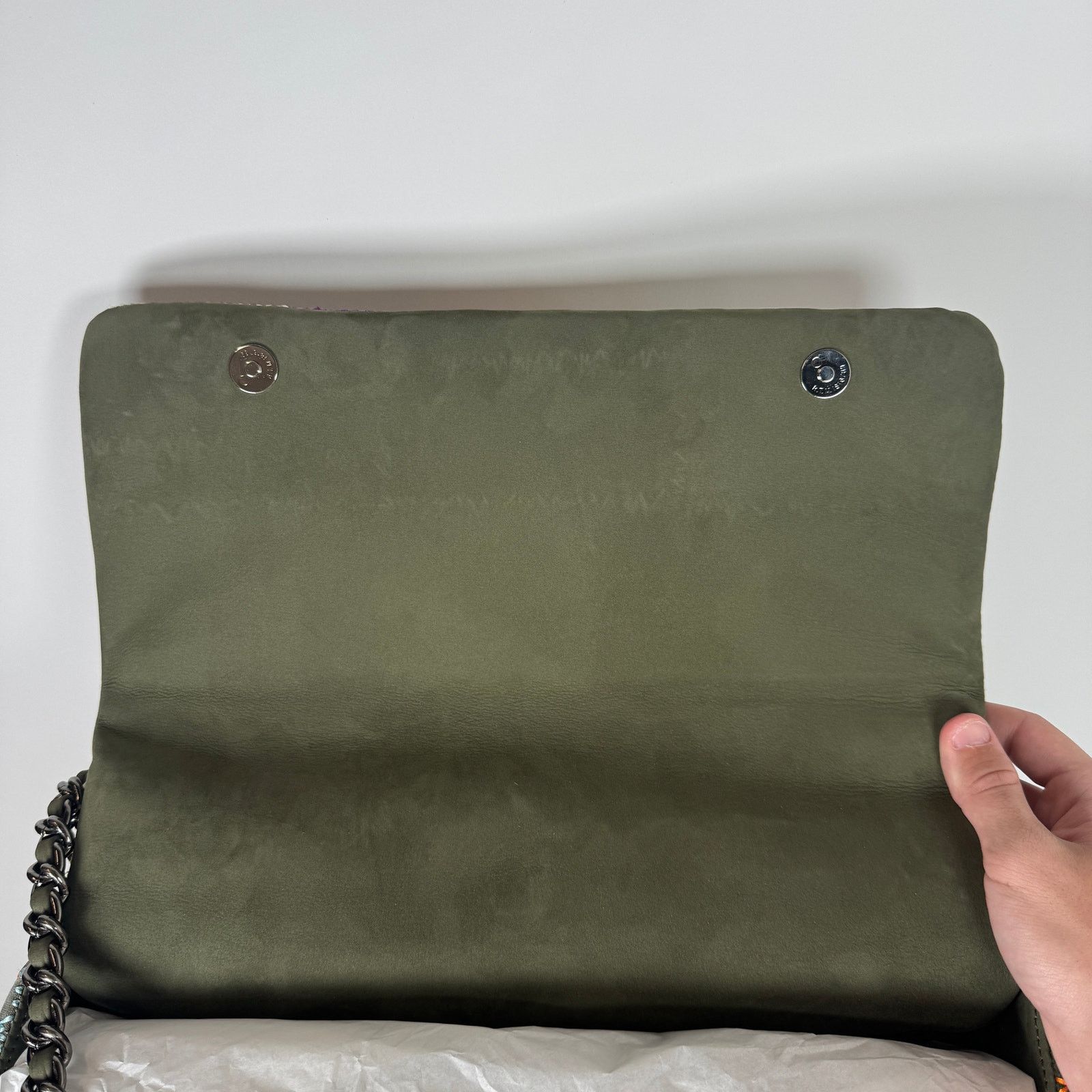 READYMADE Readymade Khaki Patchwork Big Chain Bag Size ONE SIZE - 5 Thumbnail