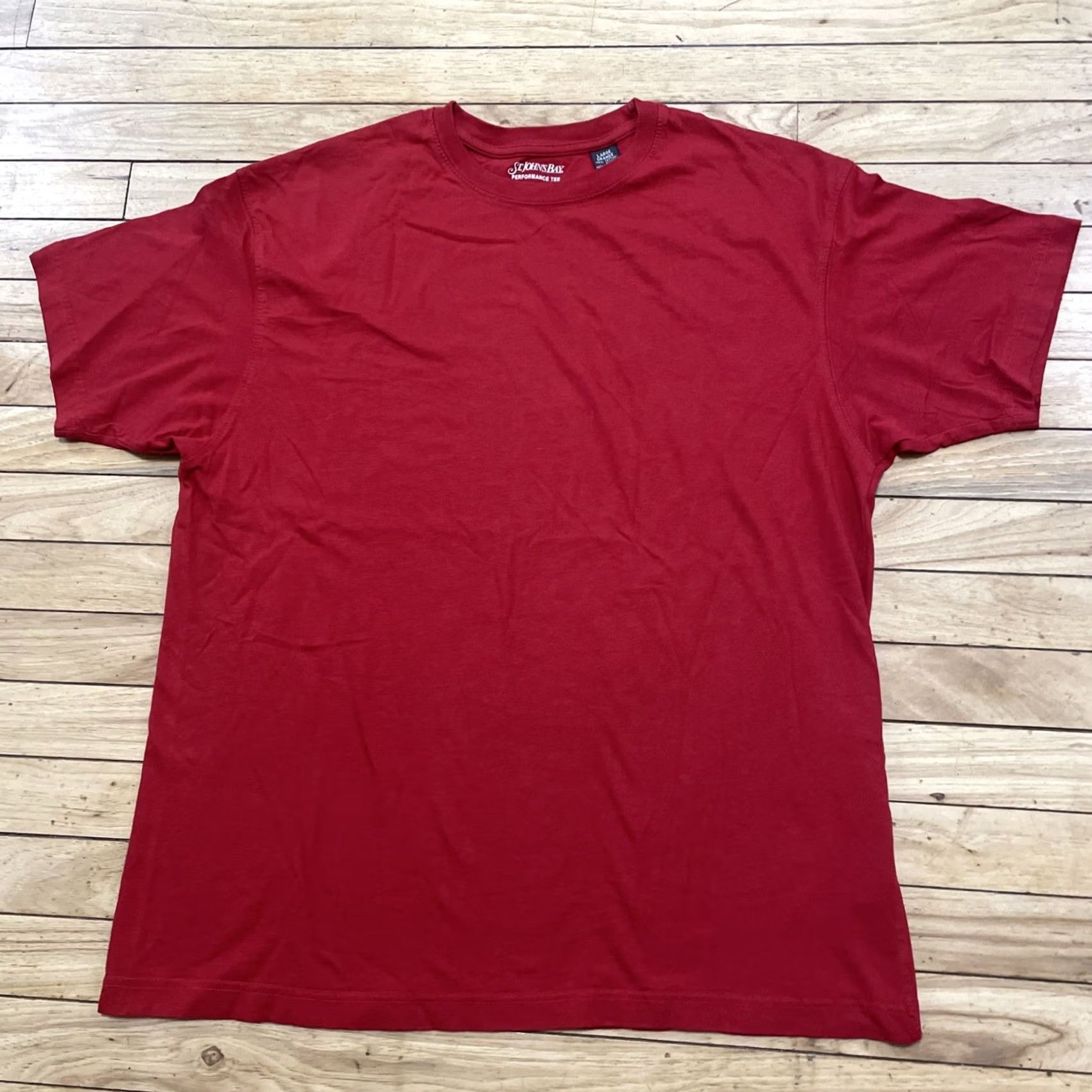Vintage VINTAGE St. John's Bay Performance Tee Men L Red Christmas Cabin Crew Capsule 90s Y2k Casual Shirt Long Sleeve Button-Up Collared Crew Neck Size US L / EU 52-54 / 3 - 3 Thumbnail