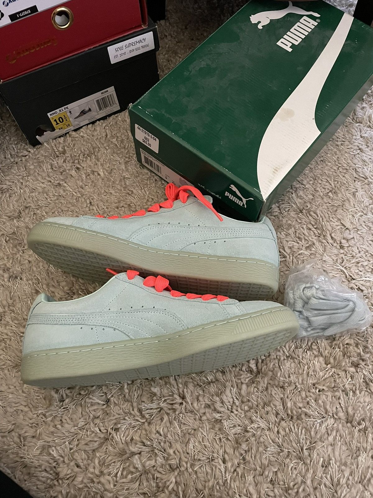Puma Puma Suede Classic Mono Iced Fair Alpha Sz 10 Size US 10 / EU 43 - 3 Thumbnail