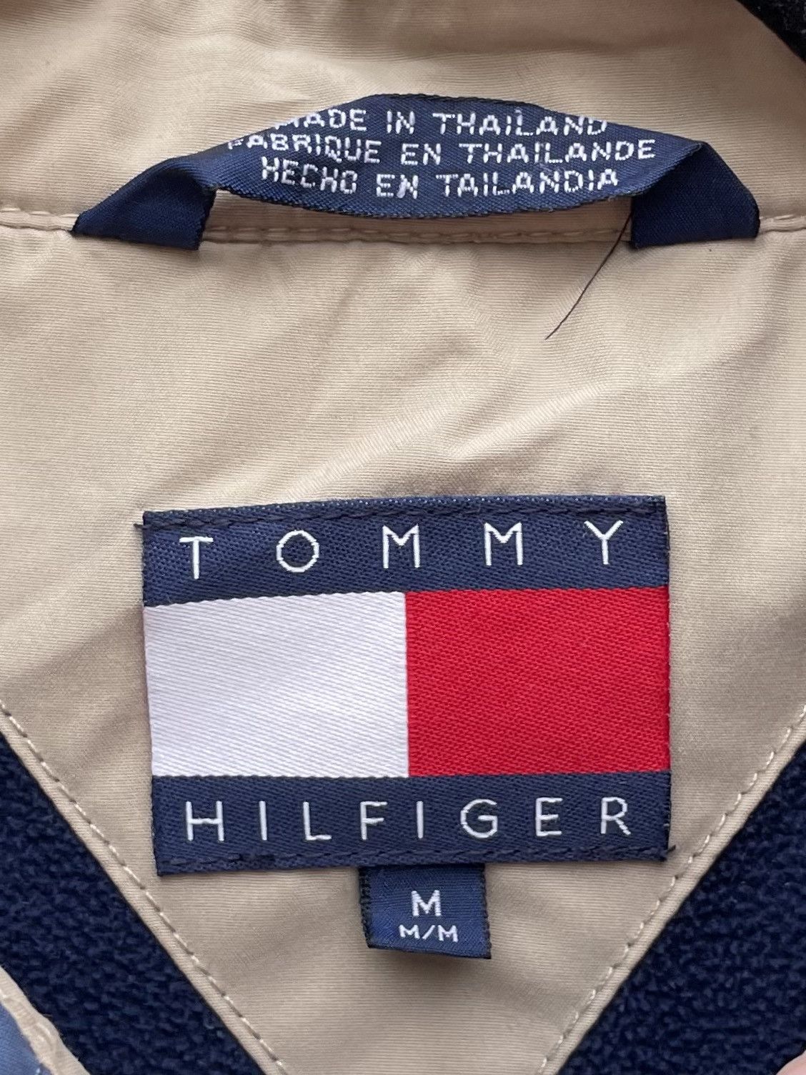 Tommy Hilfiger Vtg Tommy Hilfiger Jacket Men M blue Zip Up Bomber Size US M / EU 48-50 / 2 - 2 Thumbnail