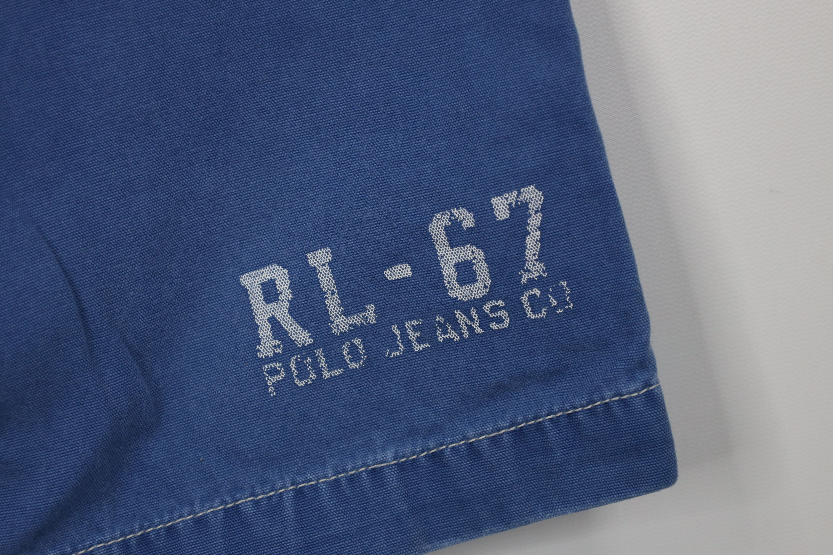 Polo Ralph Lauren Vintage 90s Ralph Lauren Spell Button Fly Canvas Shorts Blue Size US 30 / EU 46 - 5 Thumbnail