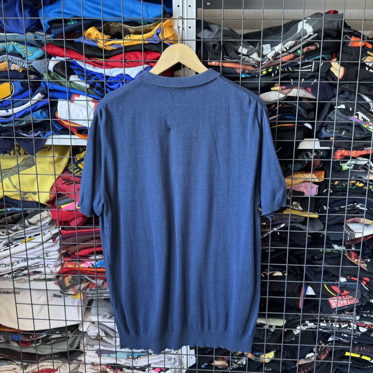 Brioni Brioni Blue Polo Shirt Size US XL / EU 56 / 4 - 2 Thumbnail