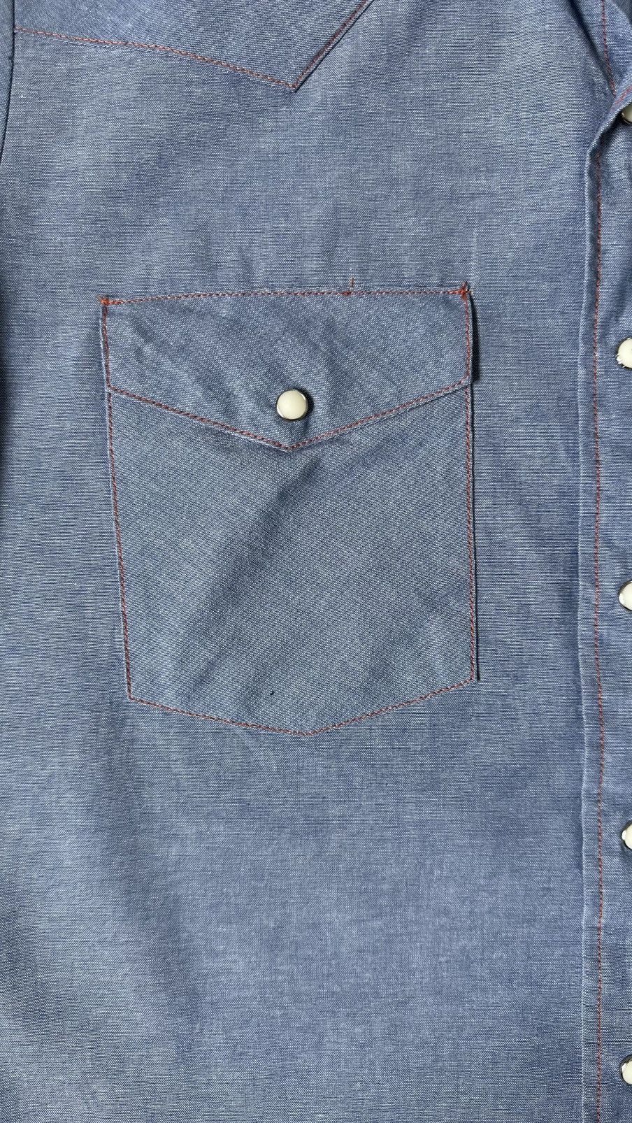 Vintage VINTAGE COWBOY CHAMBRAY SHIRT Size US M / EU 48-50 / 2 - 4 Thumbnail