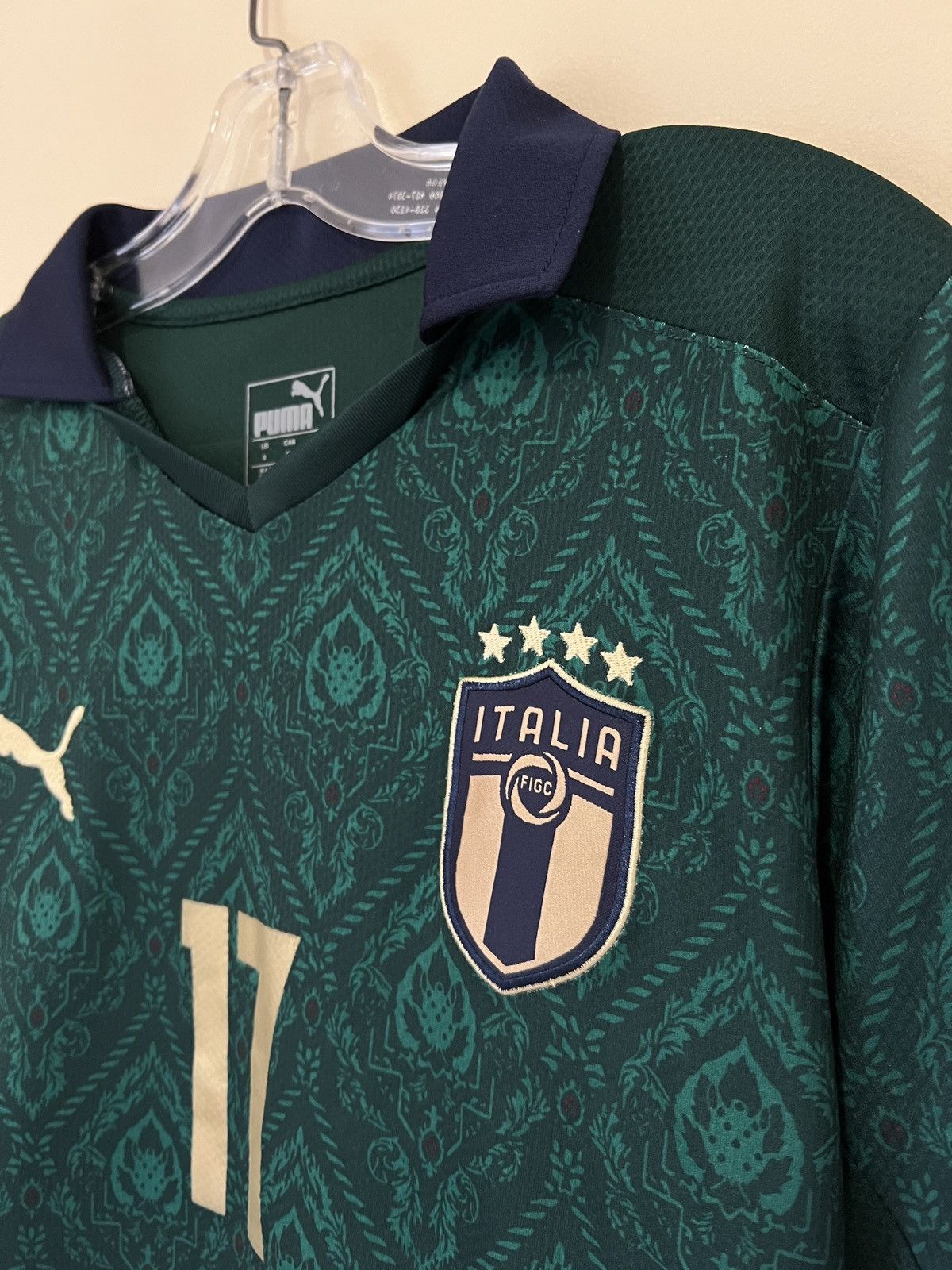 Puma 2019-20 Puma Italy Football T-Shirt Immobile #17 Size US S / EU 44-46 / 1 - 5 Thumbnail