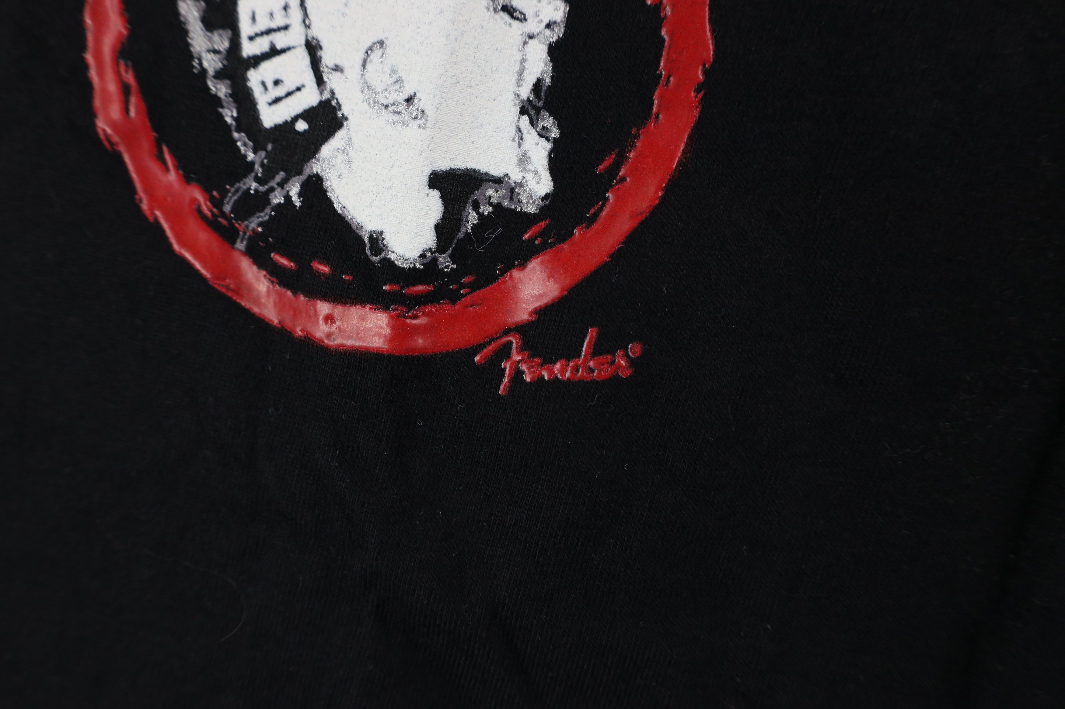 Fender × Vintage Deadstock Vintage 90s Fender Guitar Band T-Shirt Black Size US XXL / EU 58 / 5 - 5 Thumbnail