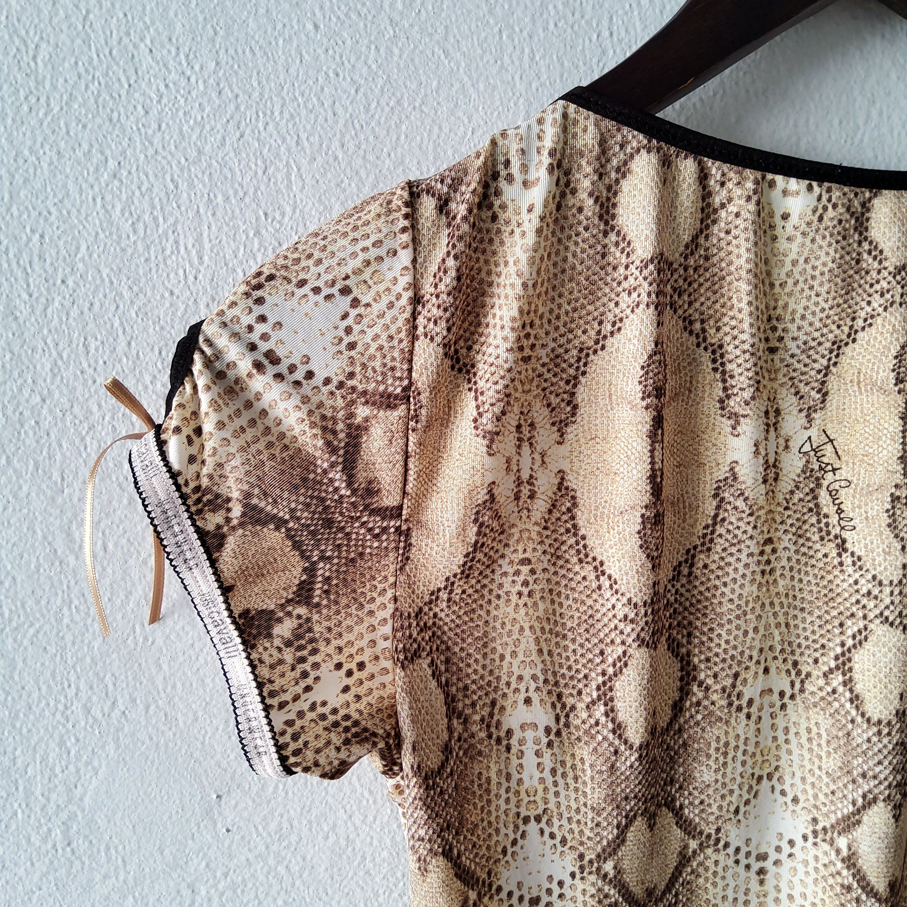 Roberto Cavalli Roberto Cavalli vintage y2k coquette snakeprint lingerie top Size M / US 6-8 / IT 42-44 - 7 Thumbnail