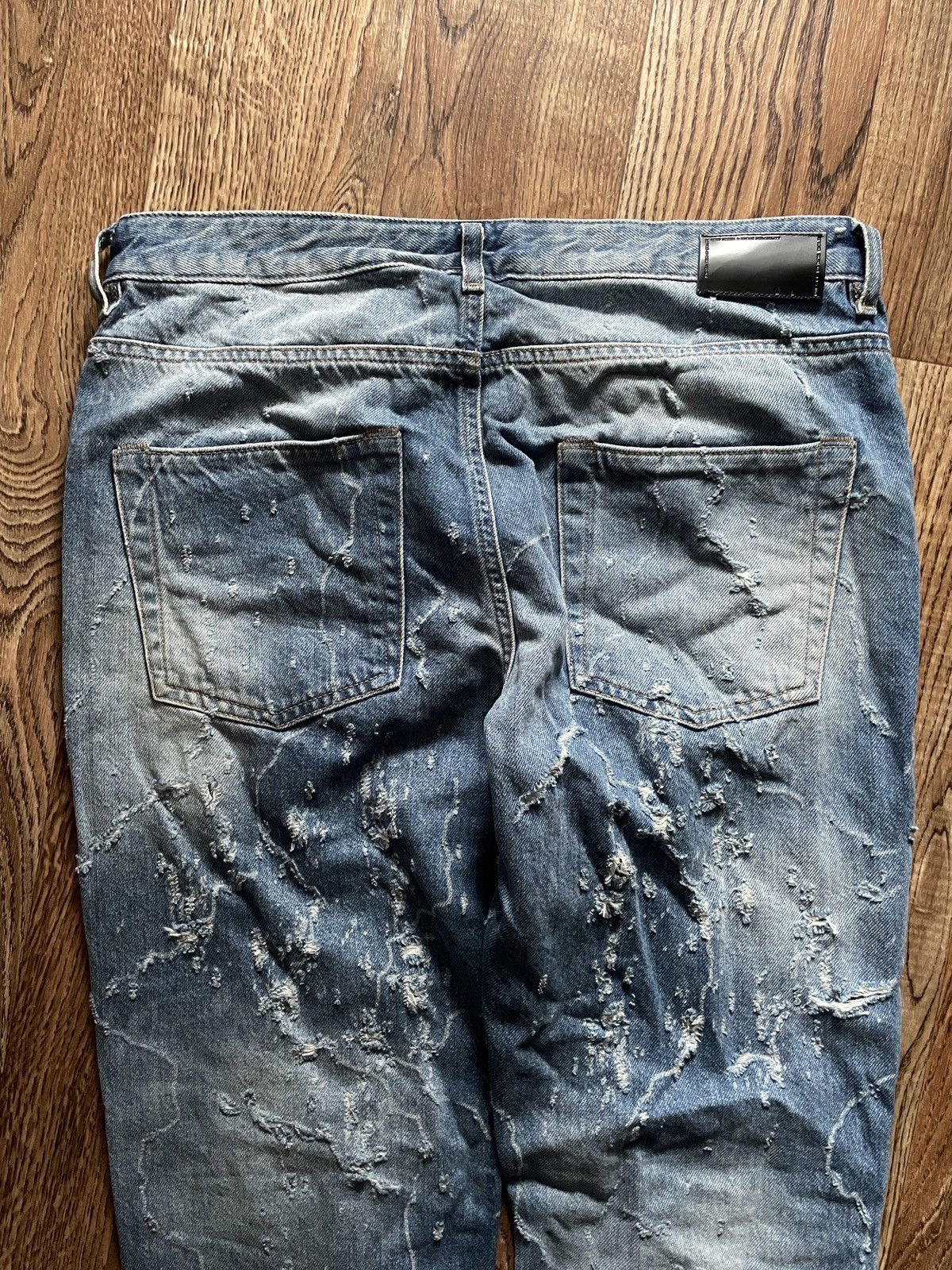 Diesel Diesel Black Gold Distressed Flared Denim Jeans Size US 28 / EU 44 - 8 Thumbnail