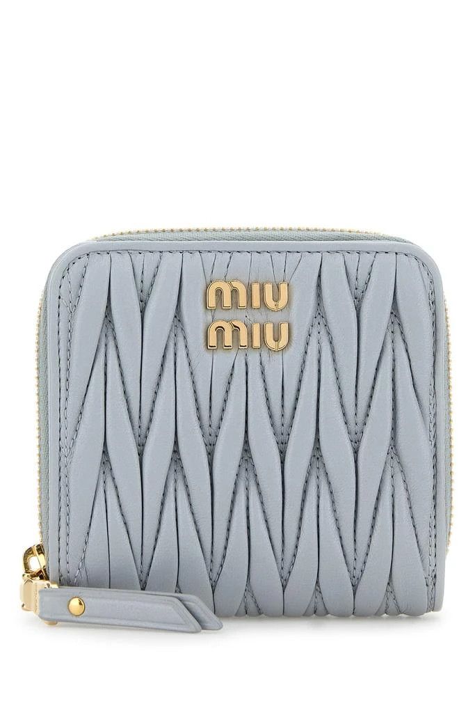 Miu Miu o1B3y1r0526 Size: OS / Small Matelasse Nappa Leather Wallet Size ONE SIZE - 1 Thumbnail