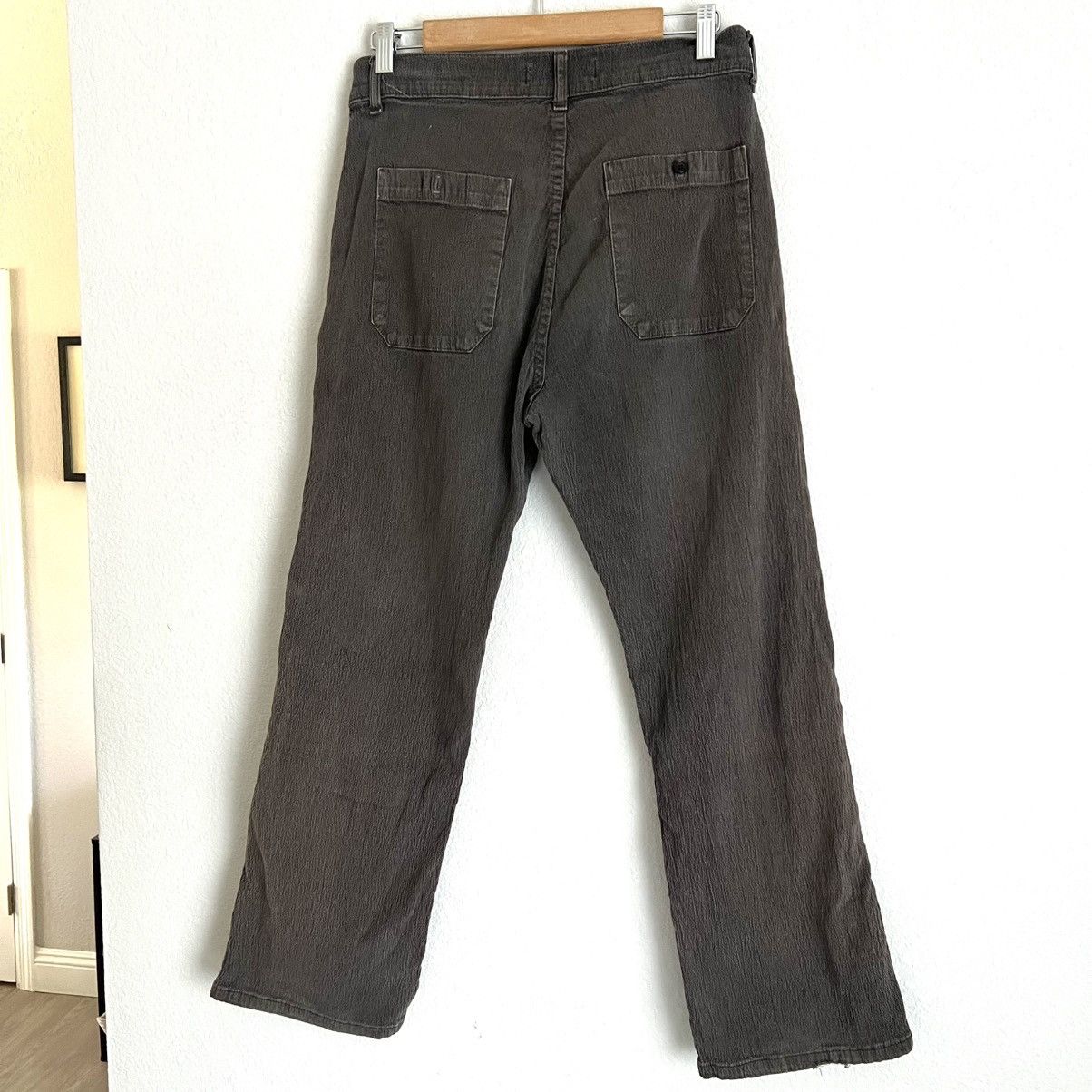 Staatsballett STAATSBALLETT Mens Textured Canvas Pants Size 29 Brown Size US 29 - 2 Thumbnail