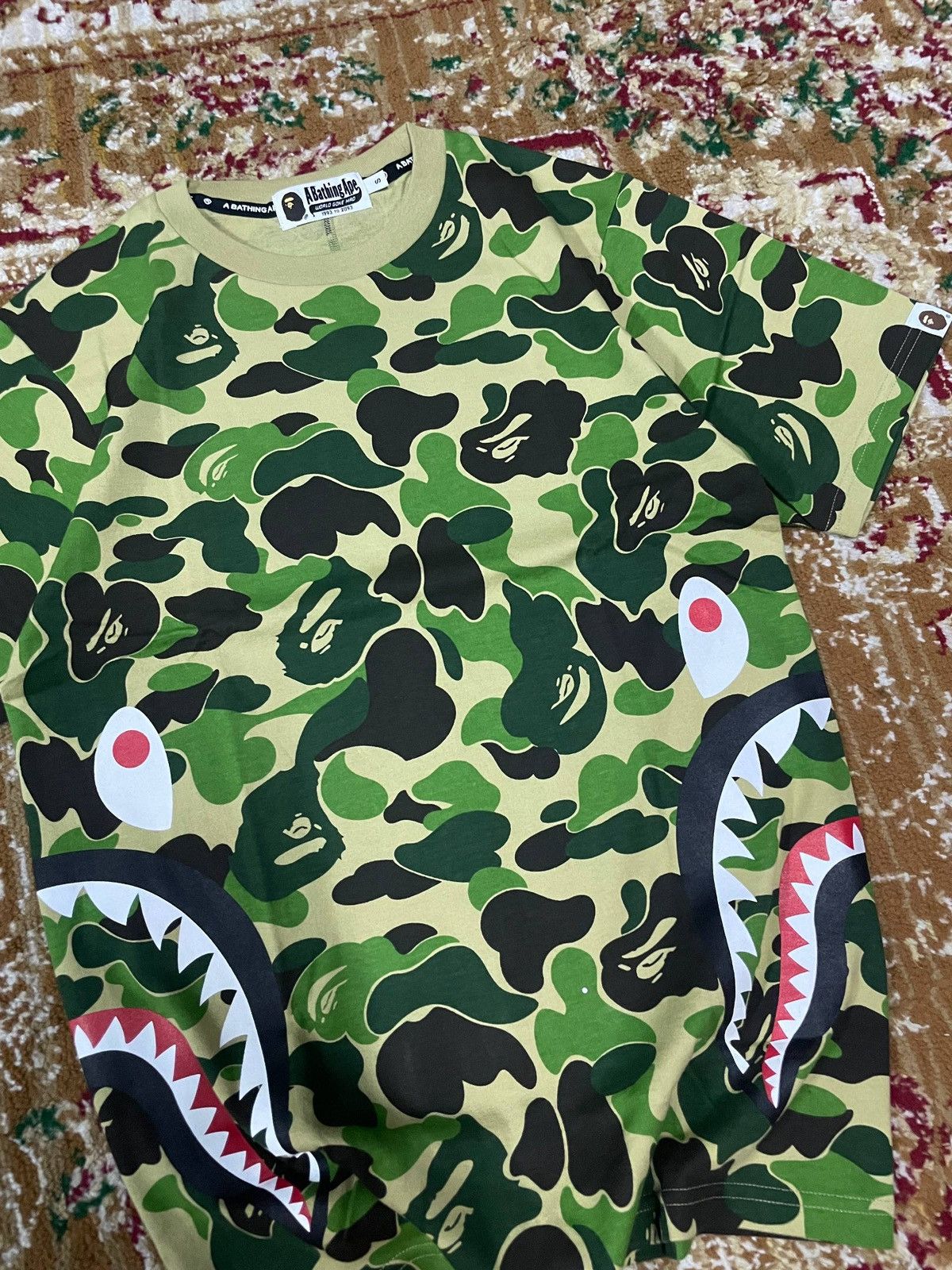 Bape BAPE ABC CAMO GREEN SHARK Size US S / EU 44-46 / 1 - 10 Thumbnail