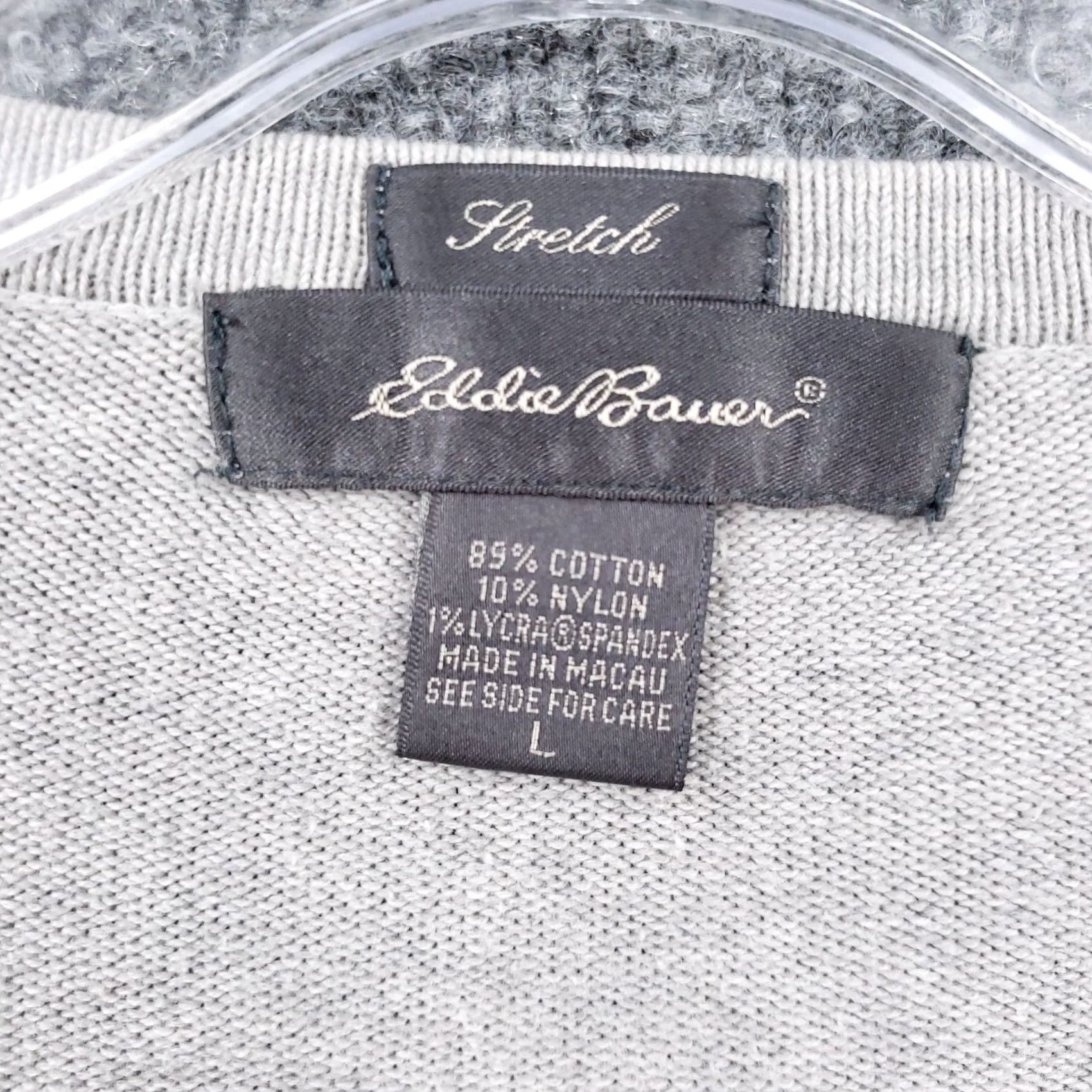 Eddie Bauer Eddie Bauer Sweater Mens L Gray Pullover Colorblock Knit Long Sleeves V-Neck Size US L / EU 52-54 / 3 - 3 Thumbnail