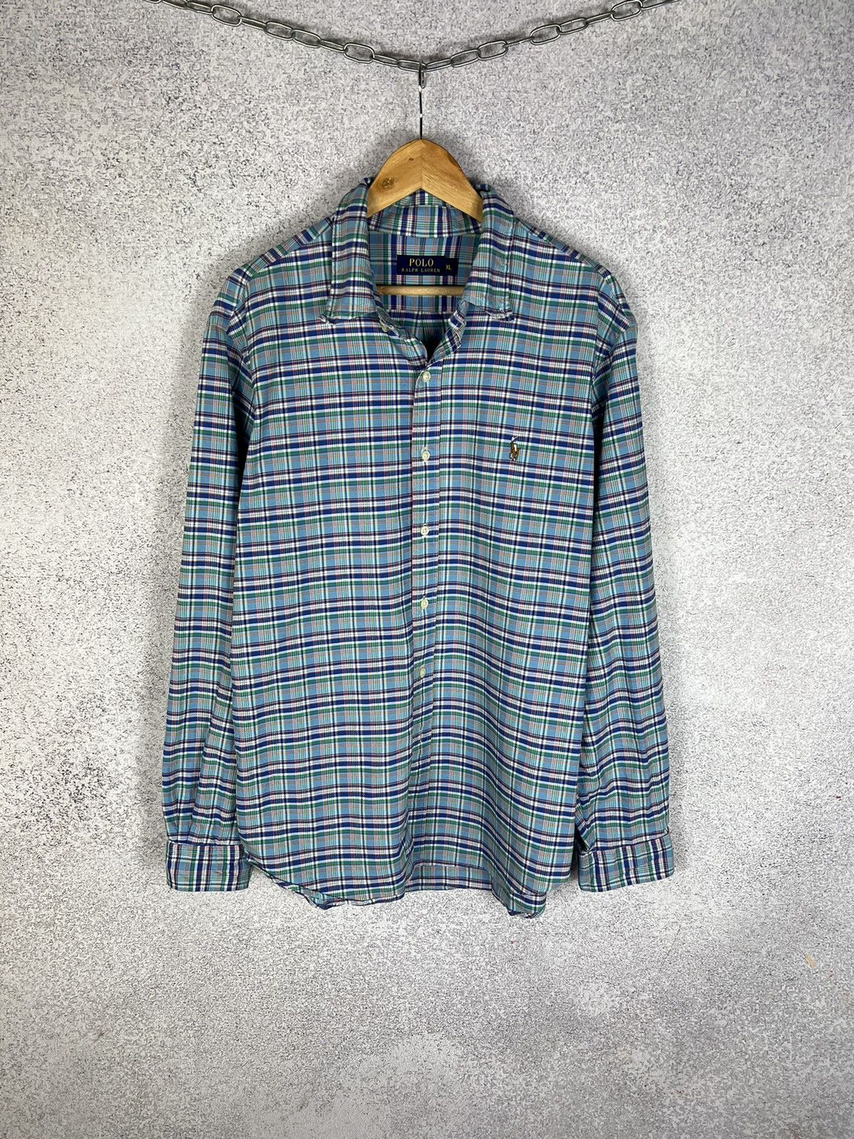 Polo Ralph Lauren Polo Ralph Lauren Check Country Shirt Longsleeve Size US XL / EU 56 / 4 - 1 Thumbnail