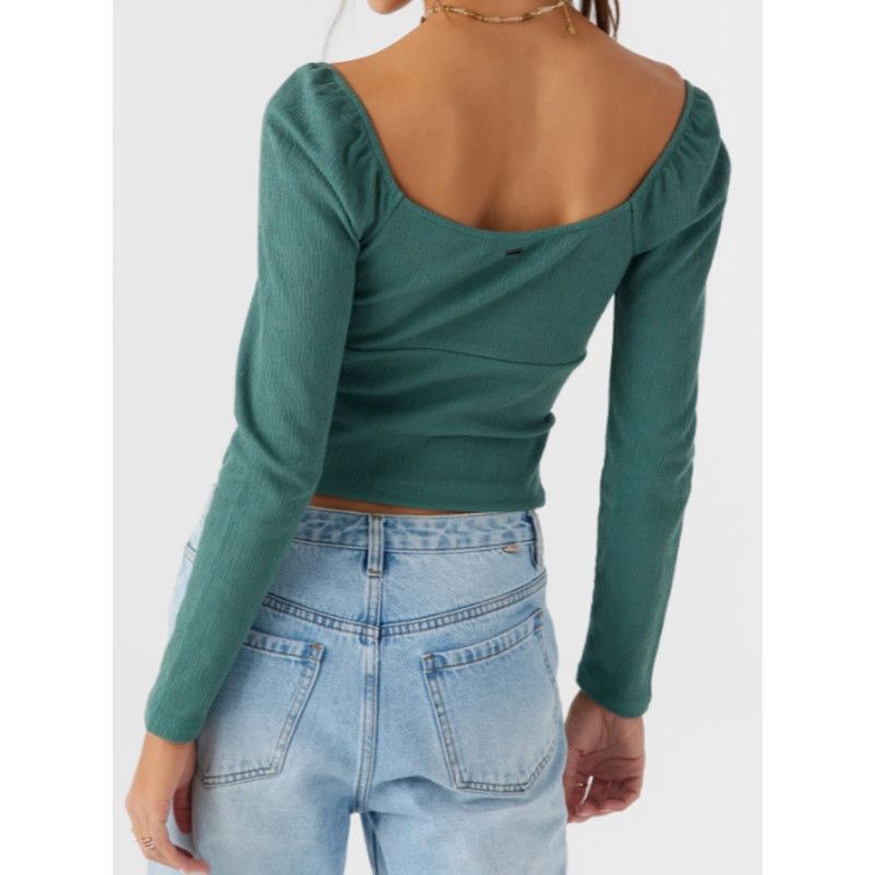 O'Neill NEW O'Neill Kristina Silver Pine Long Sleeve Center Twist XL Size XL / US 12-14 / IT 48-50 - 2 Thumbnail