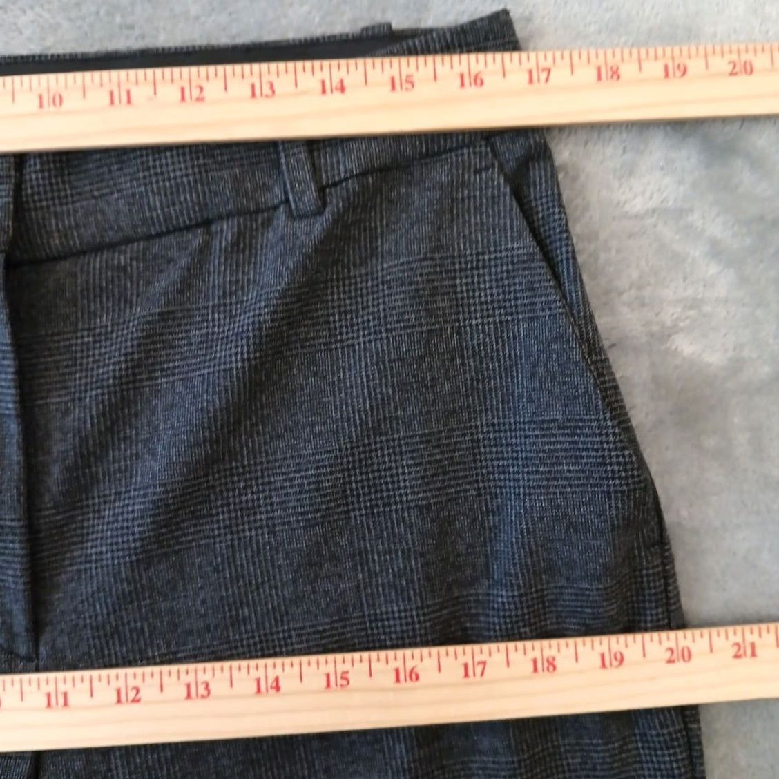 H&M H&M Dress Pants Womens Size 12 Gray Plaid Pockets 32x28 High Rise Regular Straight Wear Mens Womens Size 34" / US 12 / IT 48 - 3 Thumbnail
