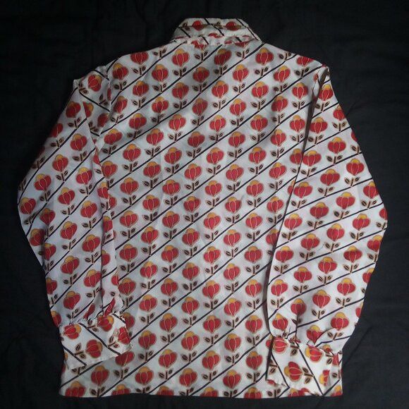 Other Vintage MCM Take 1 Floral Geometric Polyester Disco Shirt Size US S / EU 44-46 / 1 - 4 Thumbnail