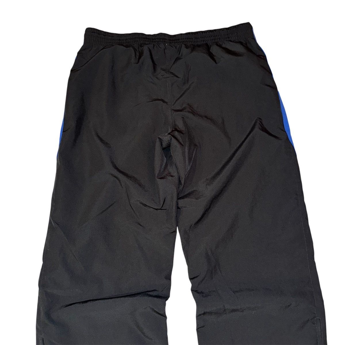 Nike BAGGY Y2K NIKE ATHLETIC BLACK/BLUE NYLON TRACK PANTS Size US 34 / EU 50 - 8 Thumbnail
