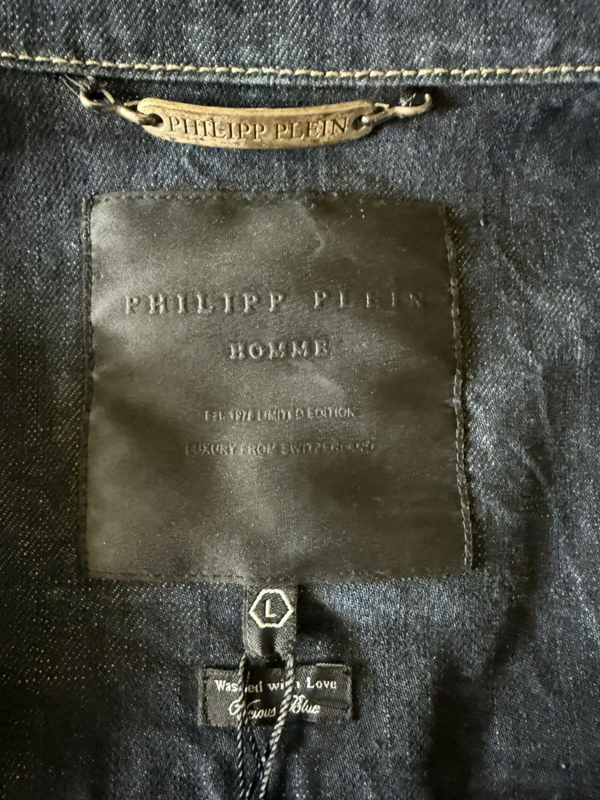 Philipp Plein Philipp Plein Denim Jacket Size US L / EU 52-54 / 3 - 11 Thumbnail