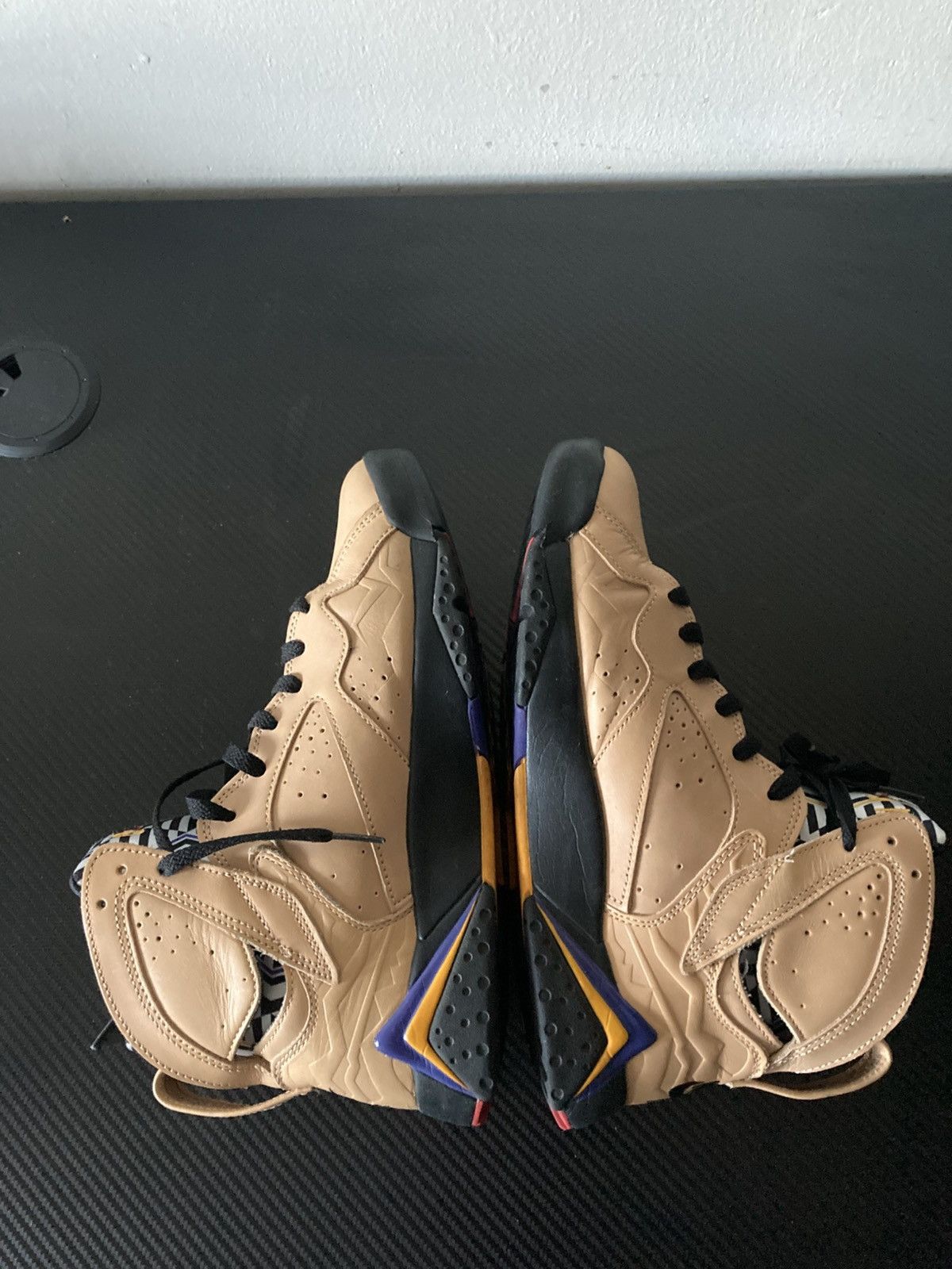 Jordan Brand Jordan Men's 7 Retro Afrobeats Vachetta Tan/Black-Taxi Size US 8.5 / EU 41-42 - 5 Thumbnail