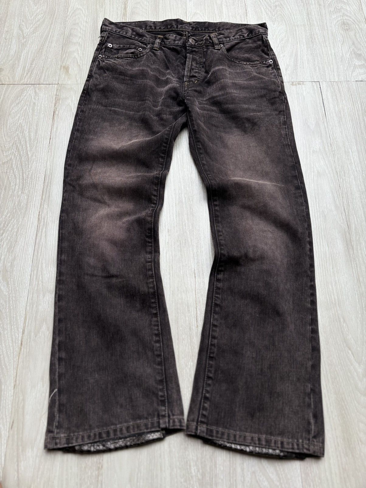 Hysteric Glamour phyton lace up flare jeans Size US 29 - 1 Thumbnail